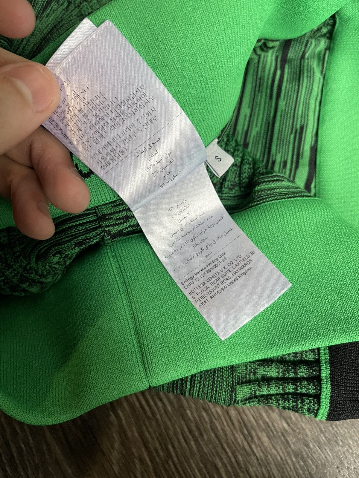 Bottega Veneta Bottega Veneta Intrecciato Mouliné Green Wavy Pants Size US 31 - 10 Thumbnail