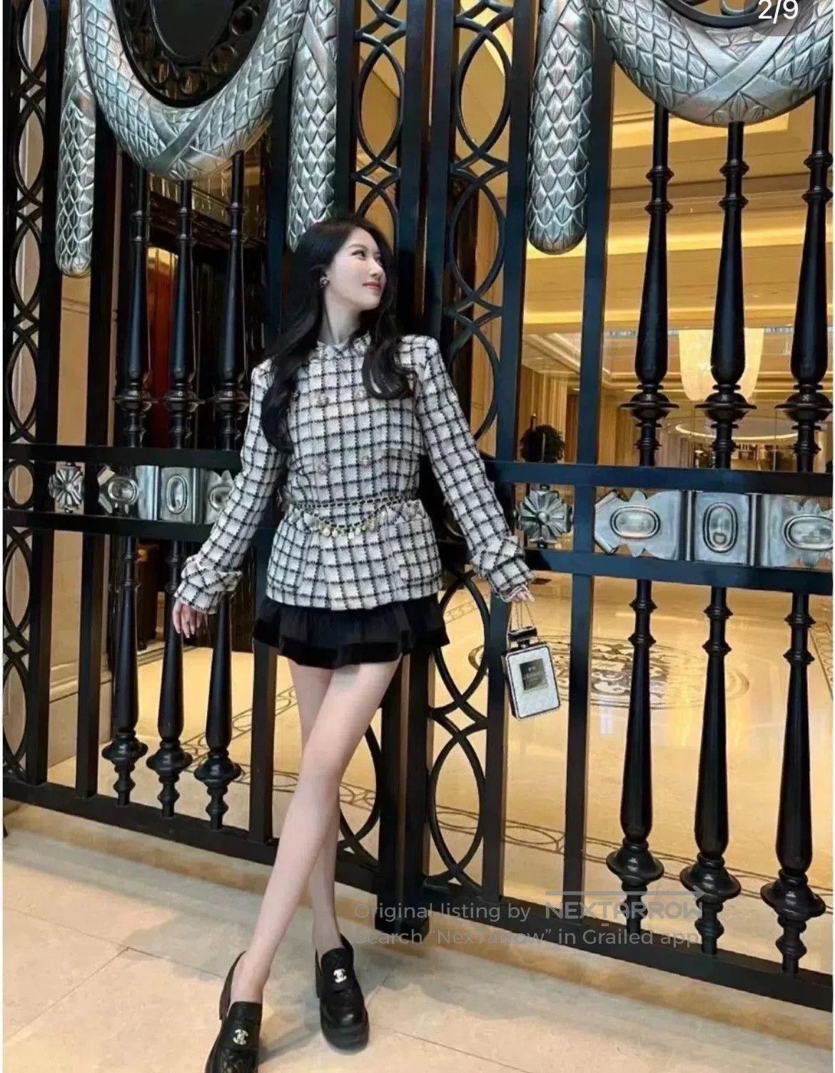 Chanel Chanel 22K Flower Crystal Button Coat. Size XS / US 0-2 / IT 36-38 - 8 Thumbnail