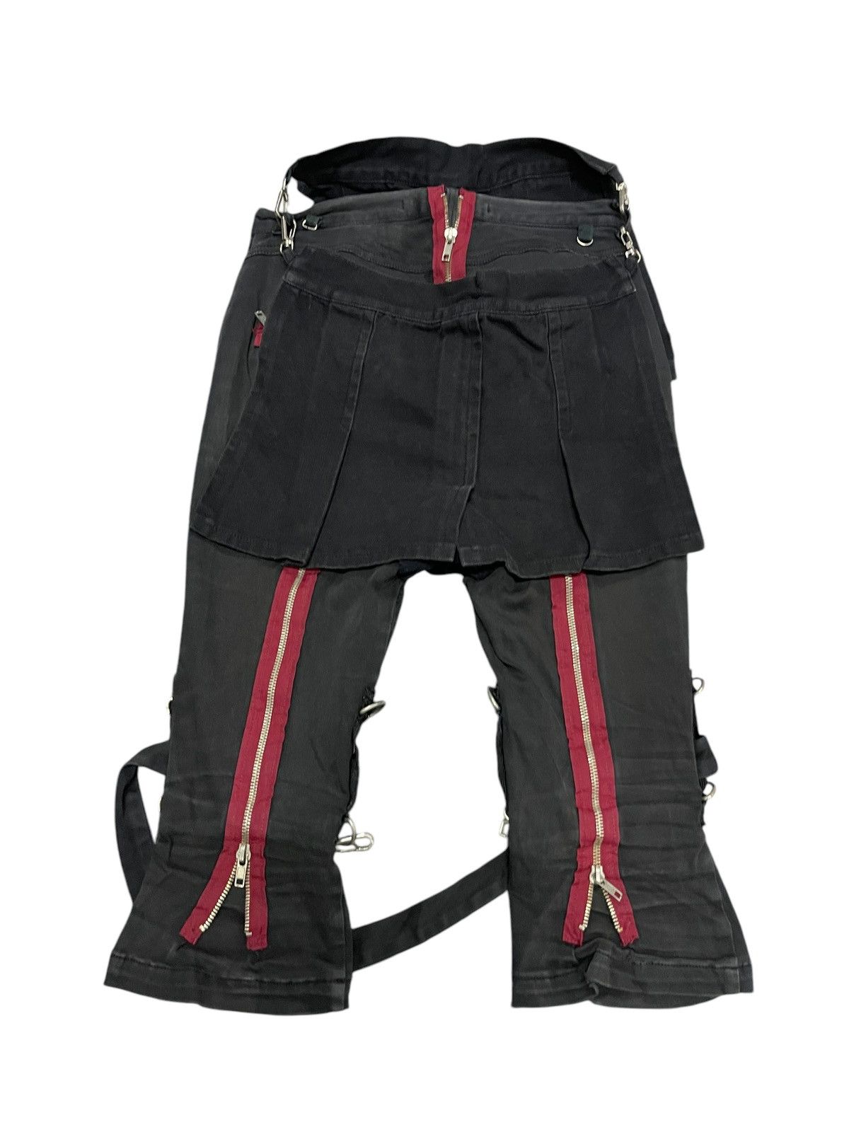 If Six Was Nine 2000s LGB STYLE PUNK SHORT PANT RARE DESIGN Size US 27 - 3 Thumbnail