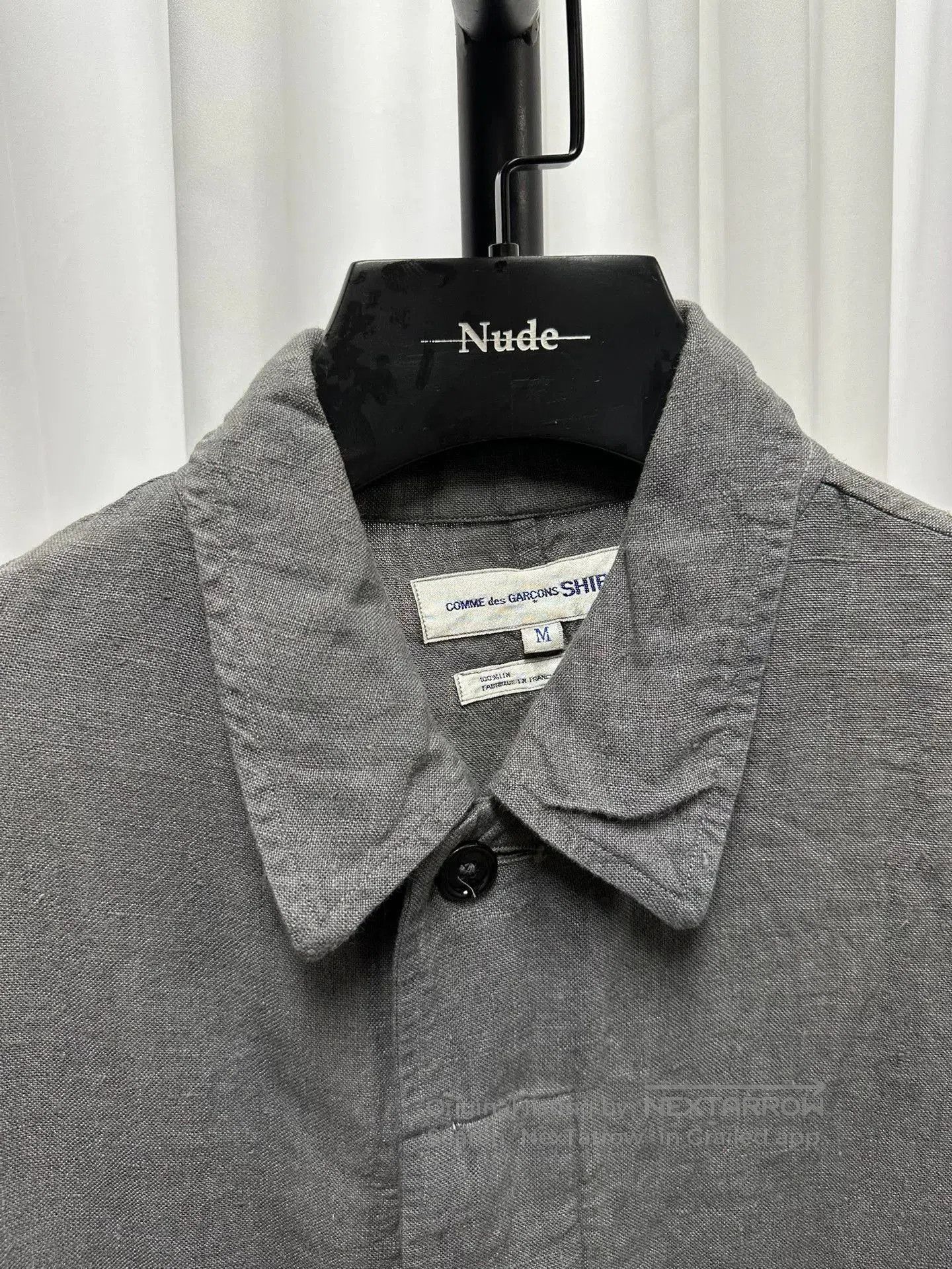 Comme des Garcons SHIRT Comme des Garcons Gray Linen Jacket. Size US M / EU 48-50 / 2 - 4 Thumbnail