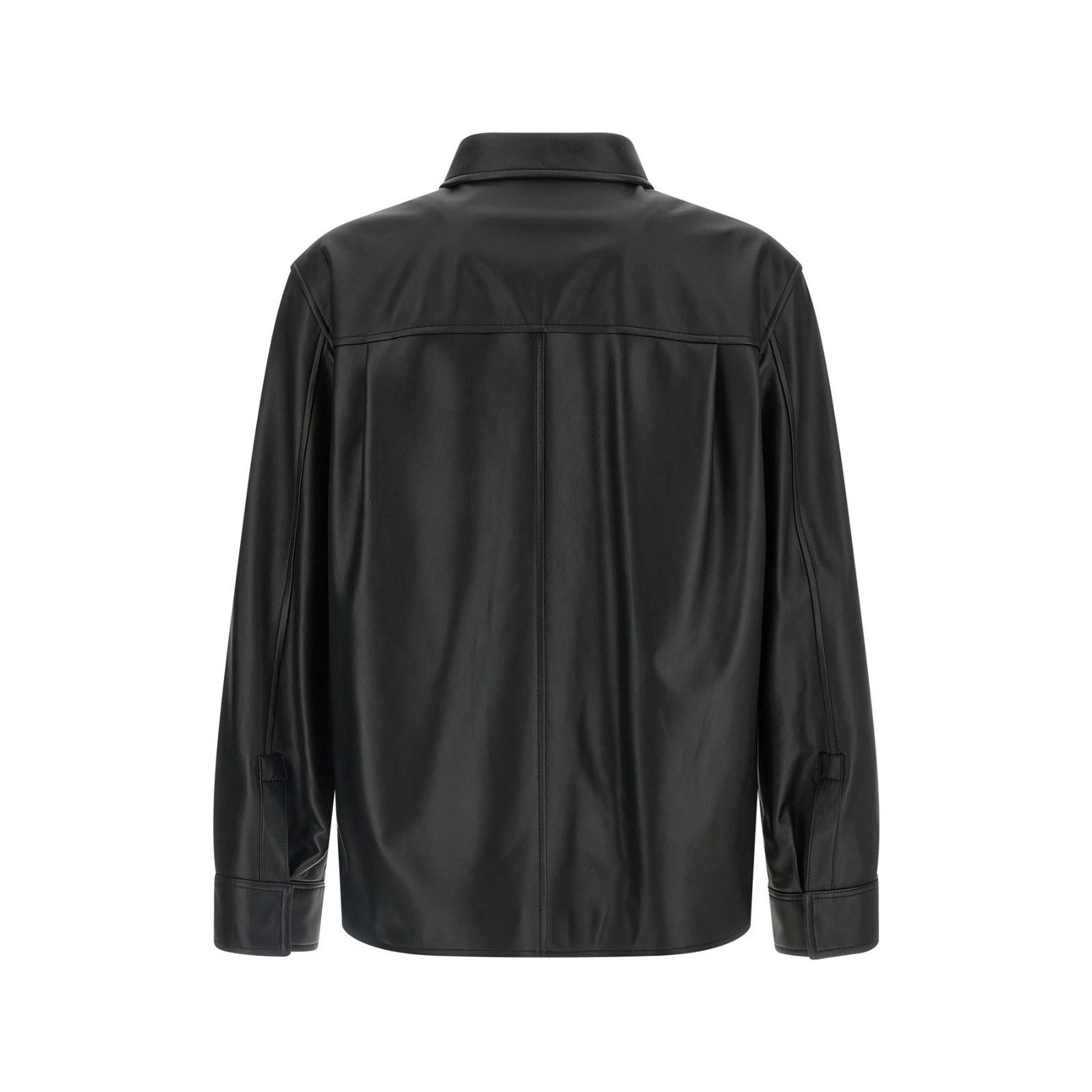 Loewe LOEWE Black Leather Overshirt New & Authentic (Men's size:L; Size US L / EU 52-54 / 3 - 2 Thumbnail