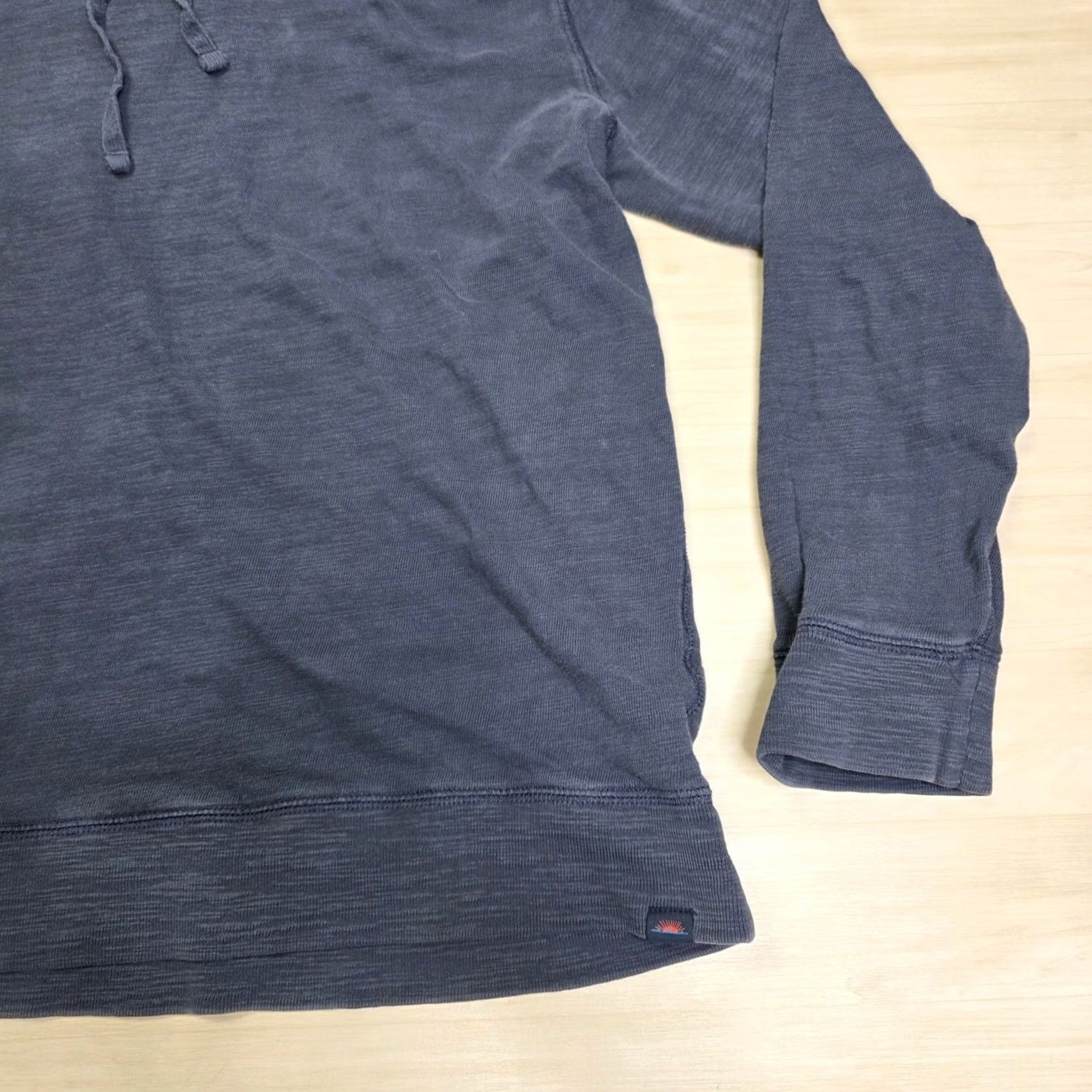 Faherty Faherty Hoodie Gray Pullover Lightweight Organic Cotton Men's XXL Pullover Hooded Sweatshirt Crew Neck Knit Logo Striped? Size US XXL / EU 58 / 5 - 7 Thumbnail