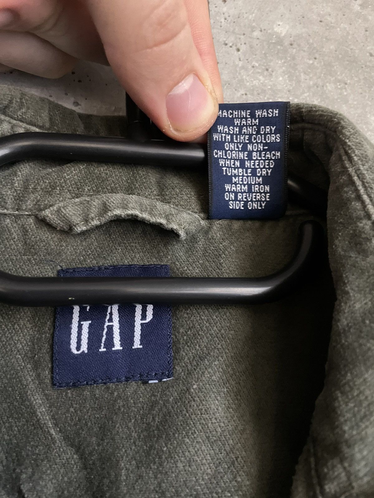 Gap × Japanese Brand Vintage Gap Olive Overshot Yeezy Kanye West Style Y2k Size US M / EU 48-50 / 2 - 7 Thumbnail
