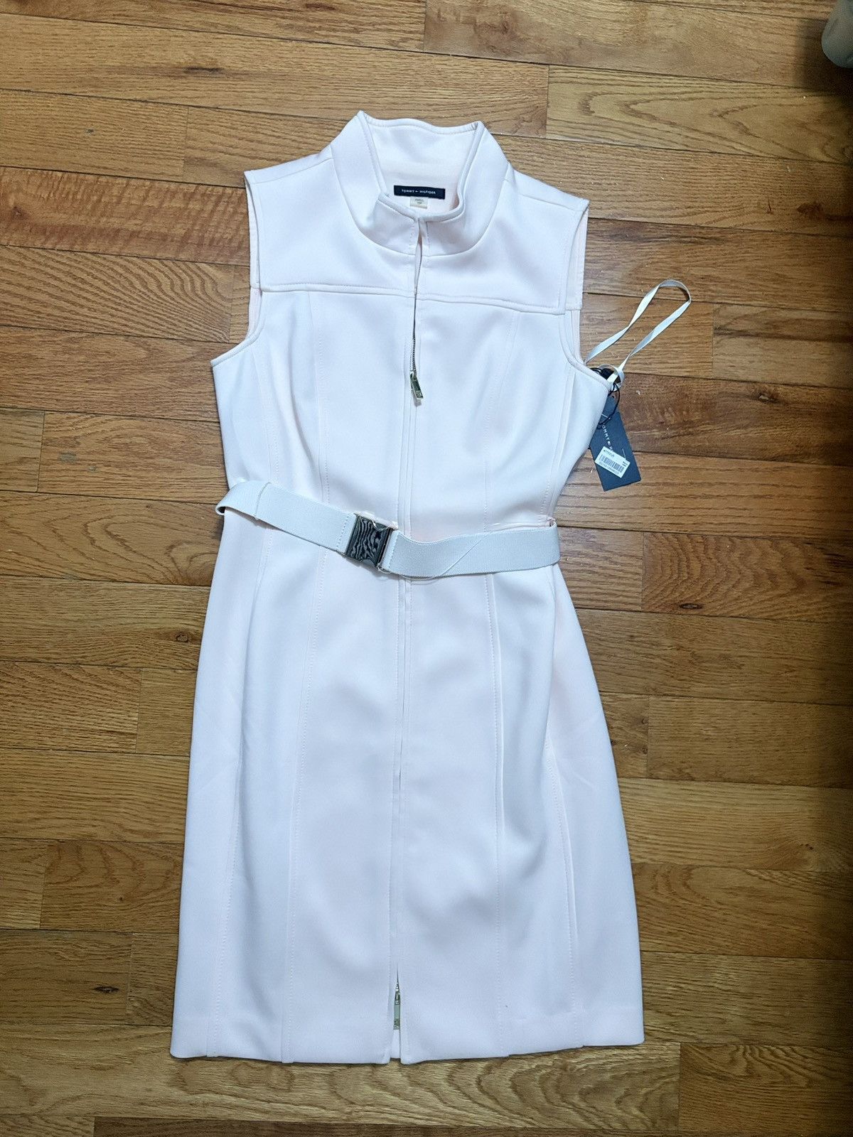 Tommy Hilfiger Tommy Hilfiger white dress with belt Size L / US 10 / IT 46 - 1 Thumbnail