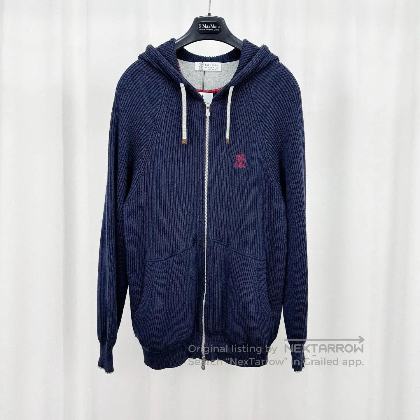 Brunello Cucinelli Brunello Cucinelli Embroidered Logo Zip Jacket. Size US M / EU 48-50 / 2 - 1 Thumbnail