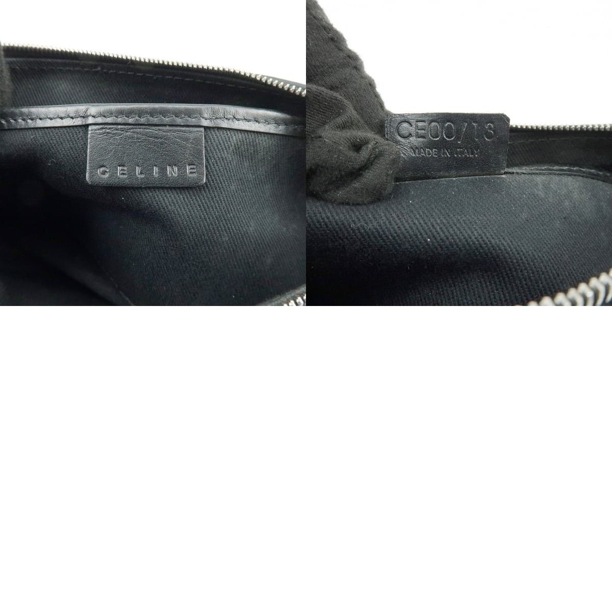 Celine Celine Macadam Coated Canvas Shoulder Bag Black Size ONE SIZE - 8 Thumbnail