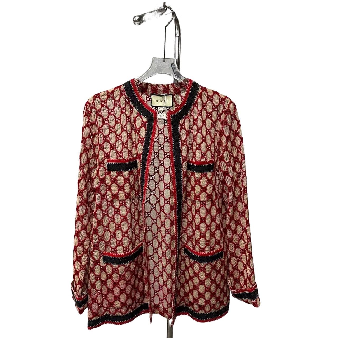 Gucci Gucci GG Monogram Lace Cardigan Jacket Size 40 Size S / US 4 / IT 40 - 1 Thumbnail