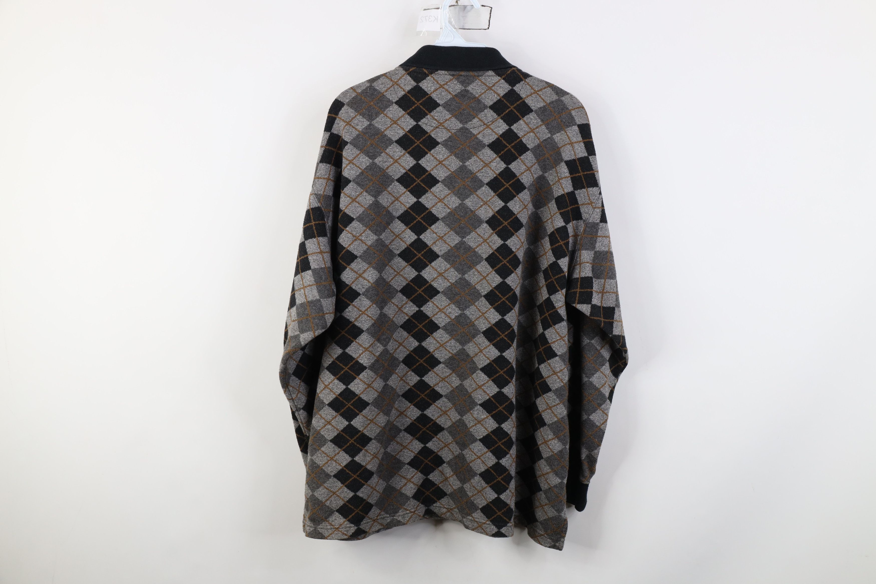 Vintage Vintage 90s Streetwear Knit Long Sleeve Rugby Polo Shirt Size US XL / EU 56 / 4 - 8 Thumbnail