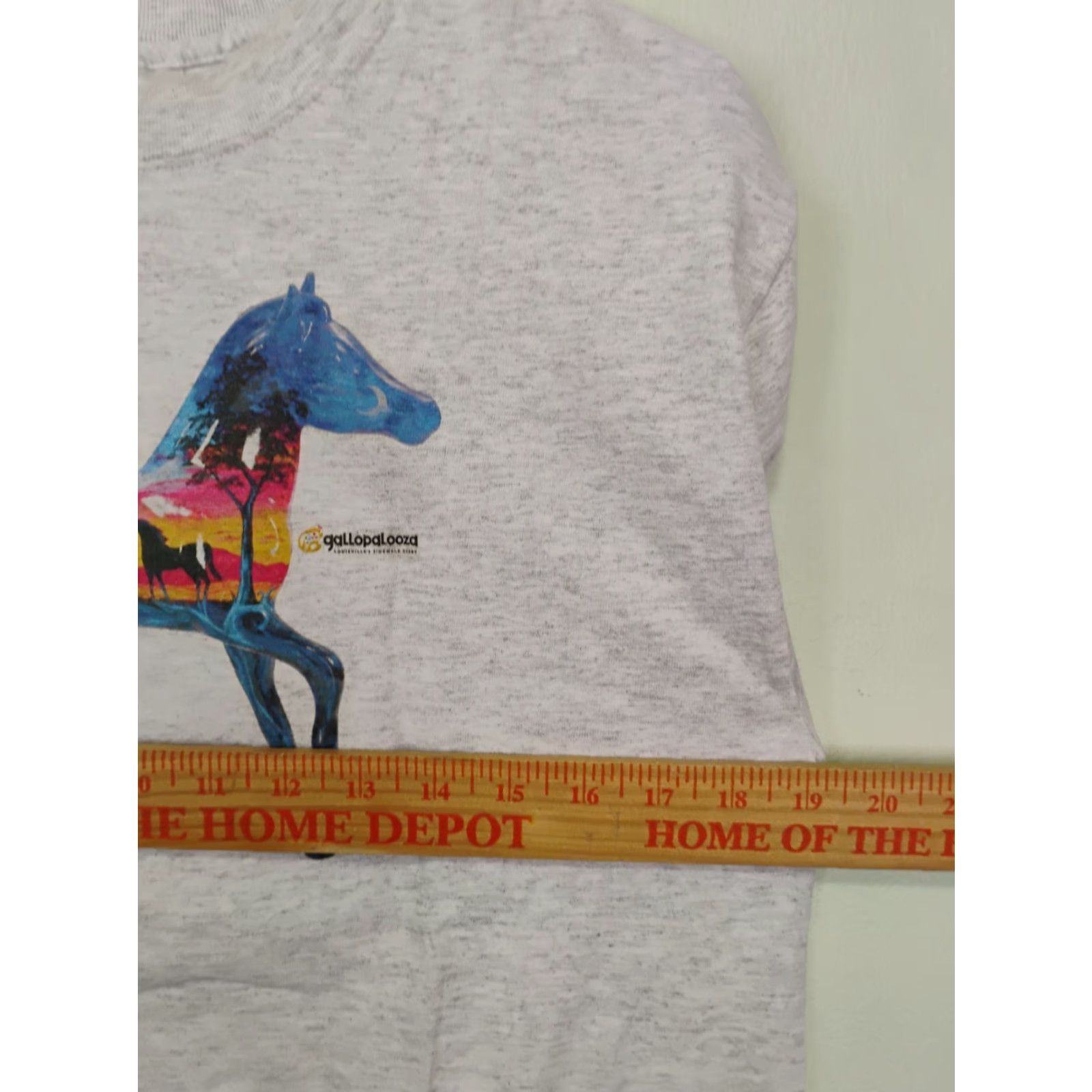 Vintage VINTAGE Port and Company Horse T-Shirt Unisex Adults Short Sleeve Crew Neck Gray S Small Derby Gallopalooza Louisville KY Sidewalk 90s Size US S / EU 44-46 / 1 - 6 Thumbnail