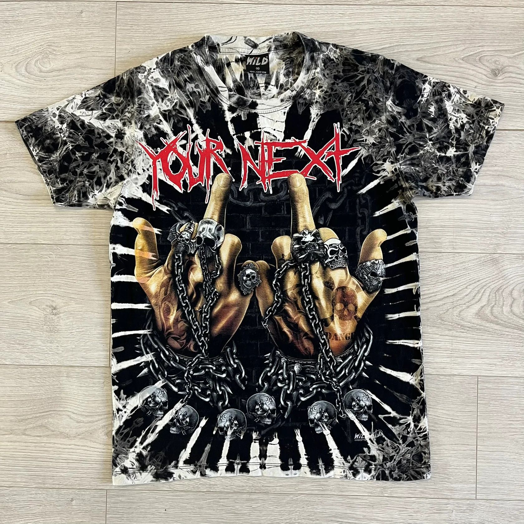 Vintage wild 4d middle fingers tee Size US M / EU 48-50 / 2 - 1 Thumbnail