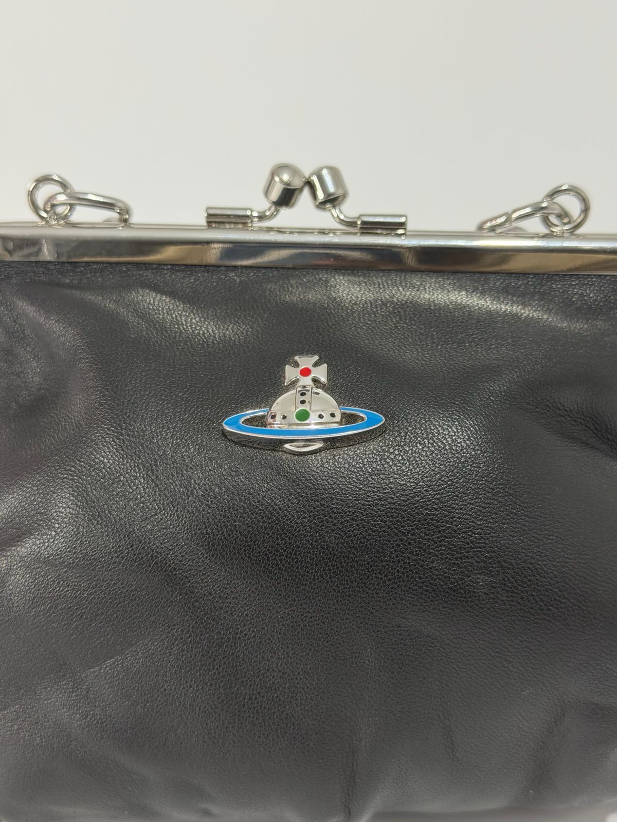 Vivienne Westwood VIVIENNE WESTWOOD GRANNY FRAME PURSE LEATHER BLACK Size ONE SIZE - 3 Thumbnail