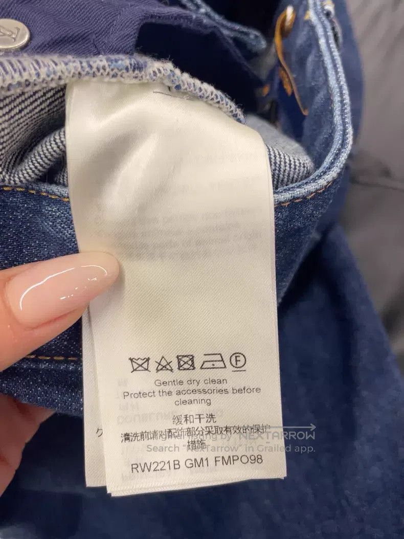 Louis Vuitton Louis Vuitton Blue Printed Jeans Size US 38 / EU 54 - 4 Thumbnail