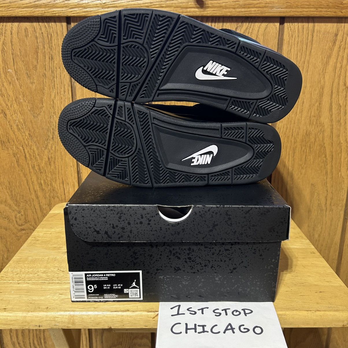 Jordan Brand Nike Air Jordan 4 Retro 2025 Black Cat FV5029-010 9.5 NEW Size US 9.5 / EU 42-43 - 7 Thumbnail