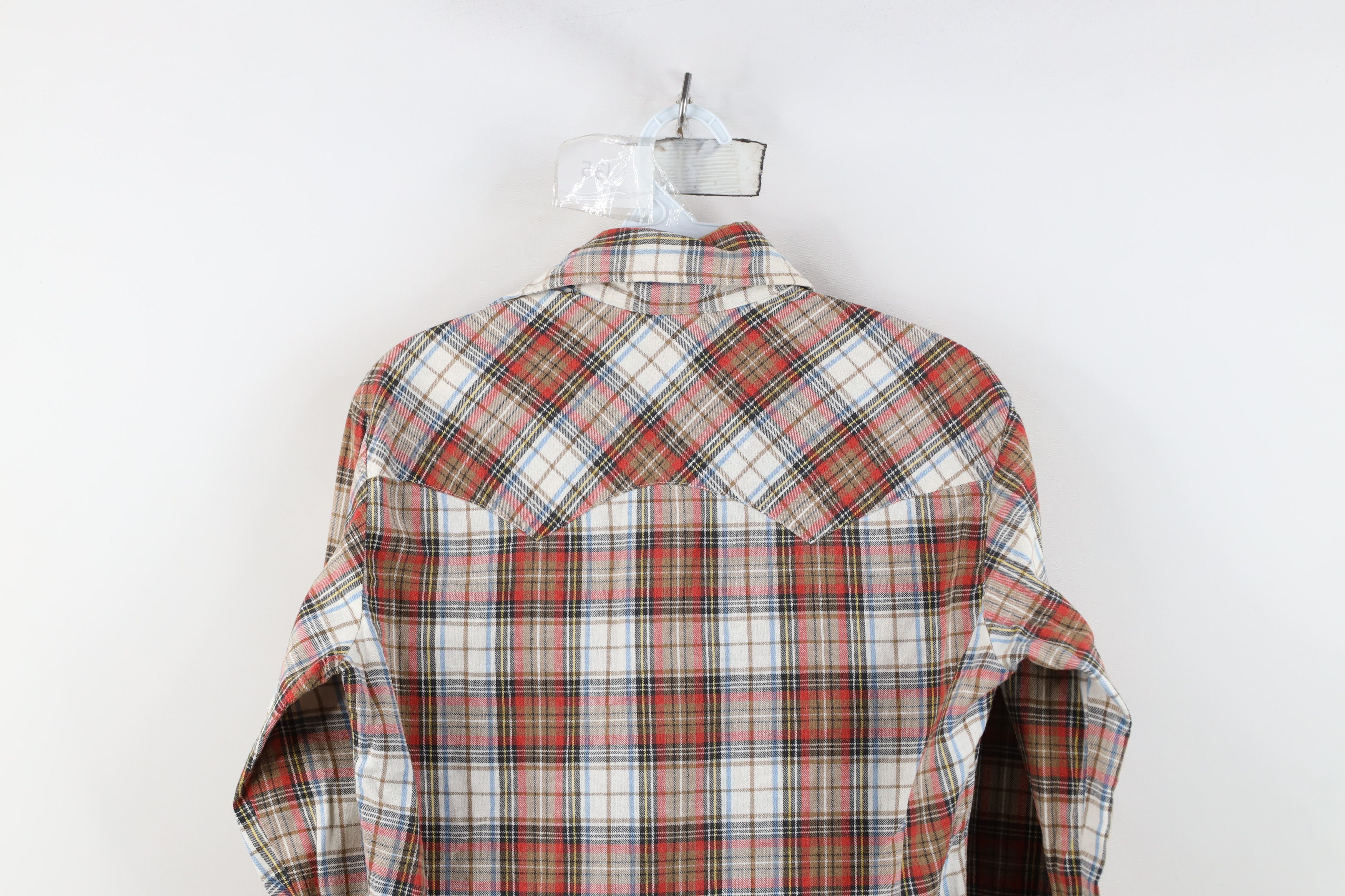 Levi's Vintage 70s Levis Cowboy Flannel Snap Button Shirt Plaid USA Size US S / EU 44-46 / 1 - 11 Thumbnail