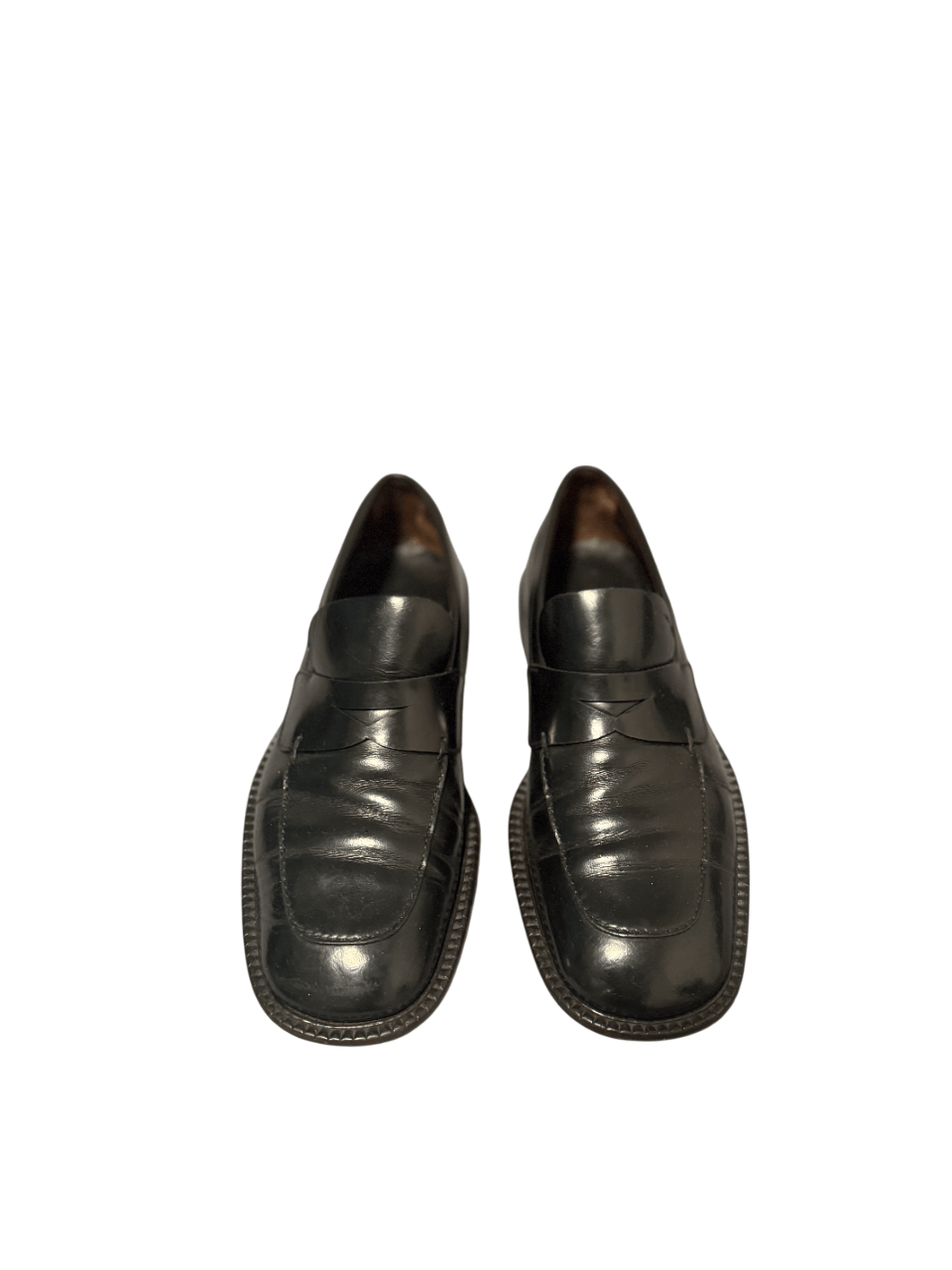 Prada Prada Black Leather Penny Loafers Vero Cuoio Size US 8 / EU 41 - 14 Thumbnail