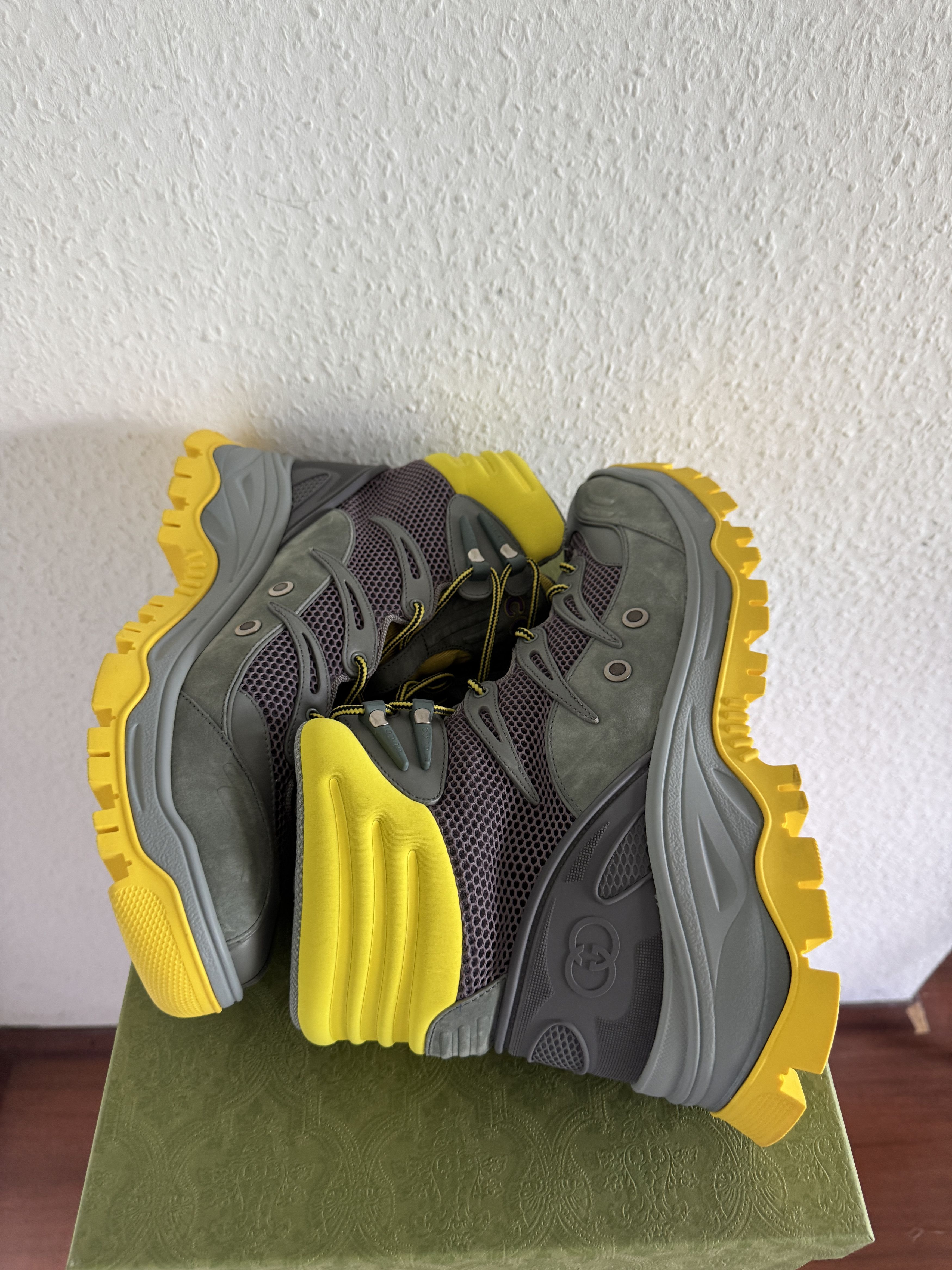 Gucci Buhl Hiking Boots Yellow Grey-Lilac Size US 13 / EU 46 - 8 Thumbnail