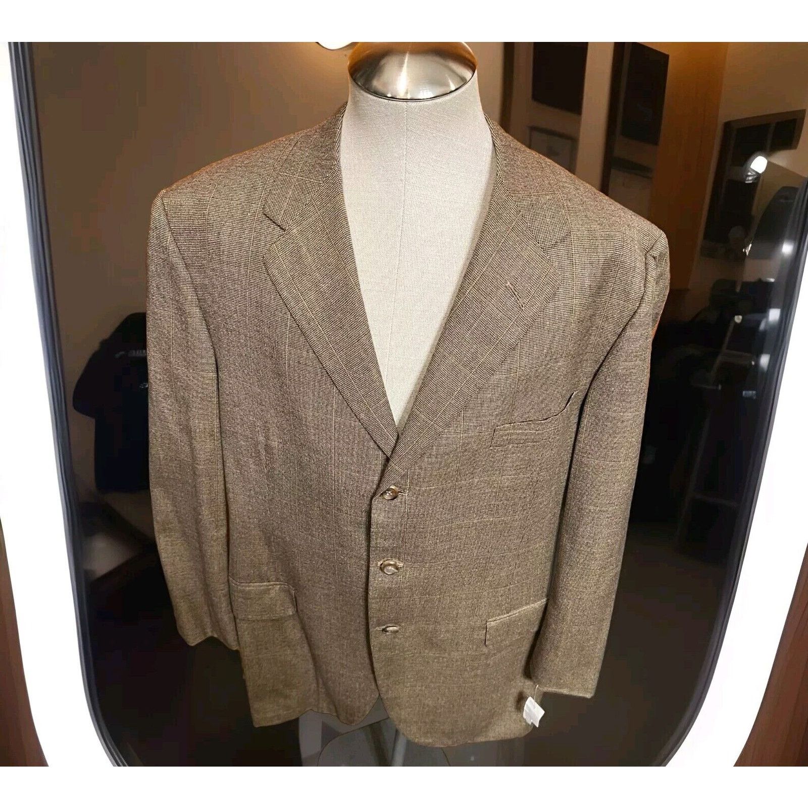 Oxxford Clothes Oxxford Brown Blazer Size 46R 100% New Zealand Merino Wool Size 46R - 1 Thumbnail