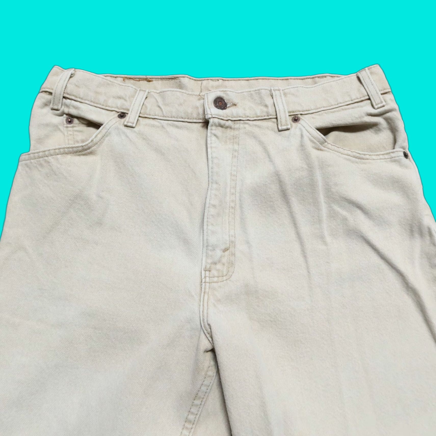Levi's Vintage Levi's 550 Jeans Mens Tan Size 32 31 Denim Relaxed Fit Tapered Jeans Mens Tan 550 Vintage Levi's Jeans Size US 32 / EU 48 - 1 Thumbnail