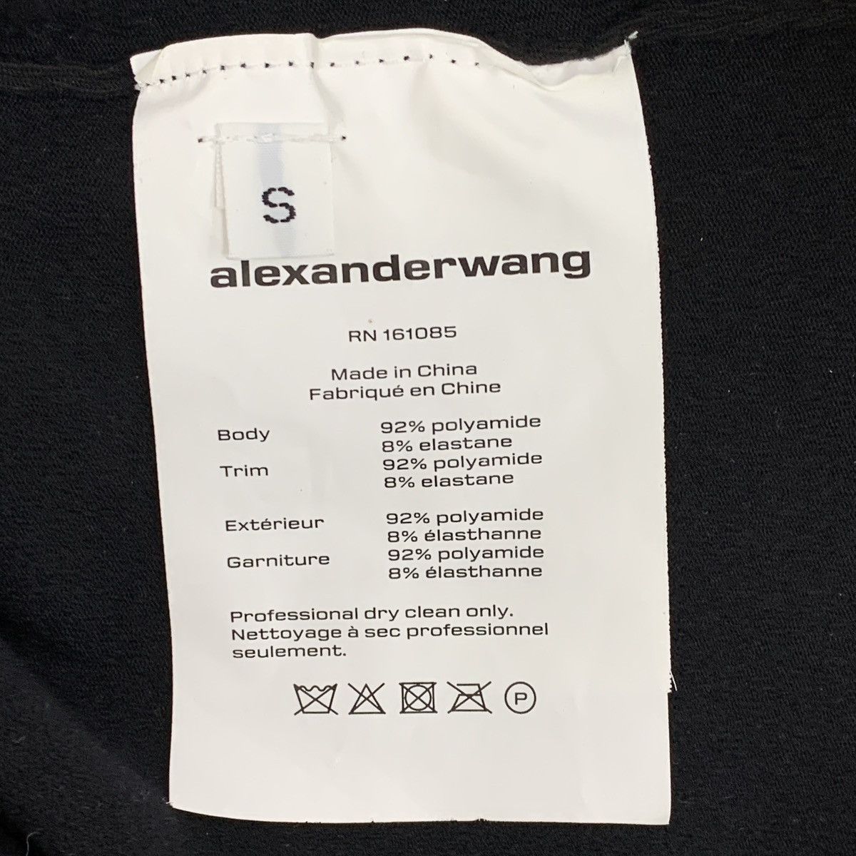 Alexander Wang Alexander Wang Black Logo Turtleneck Long Sleeve Top K26WX Size S / US 4 / IT 40 - 7 Thumbnail