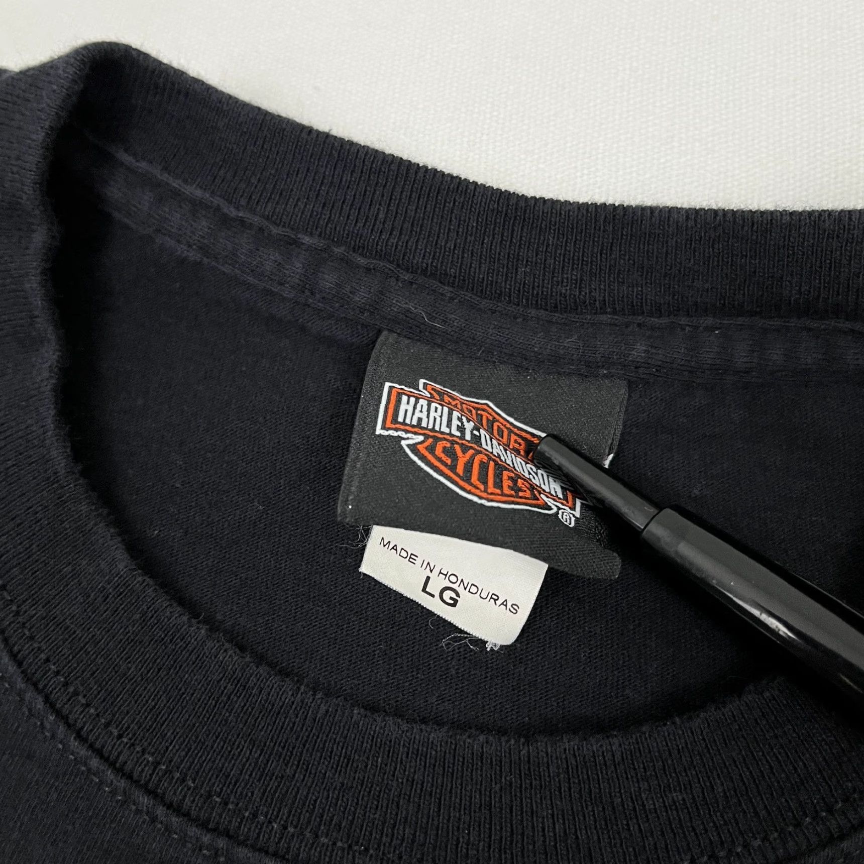 Harley Davidson Harley-Davidson Shirt Mens Large Black Jester Joker Flames Graphic 2006 Y2K Shirt Size US L / EU 52-54 / 3 - 5 Thumbnail