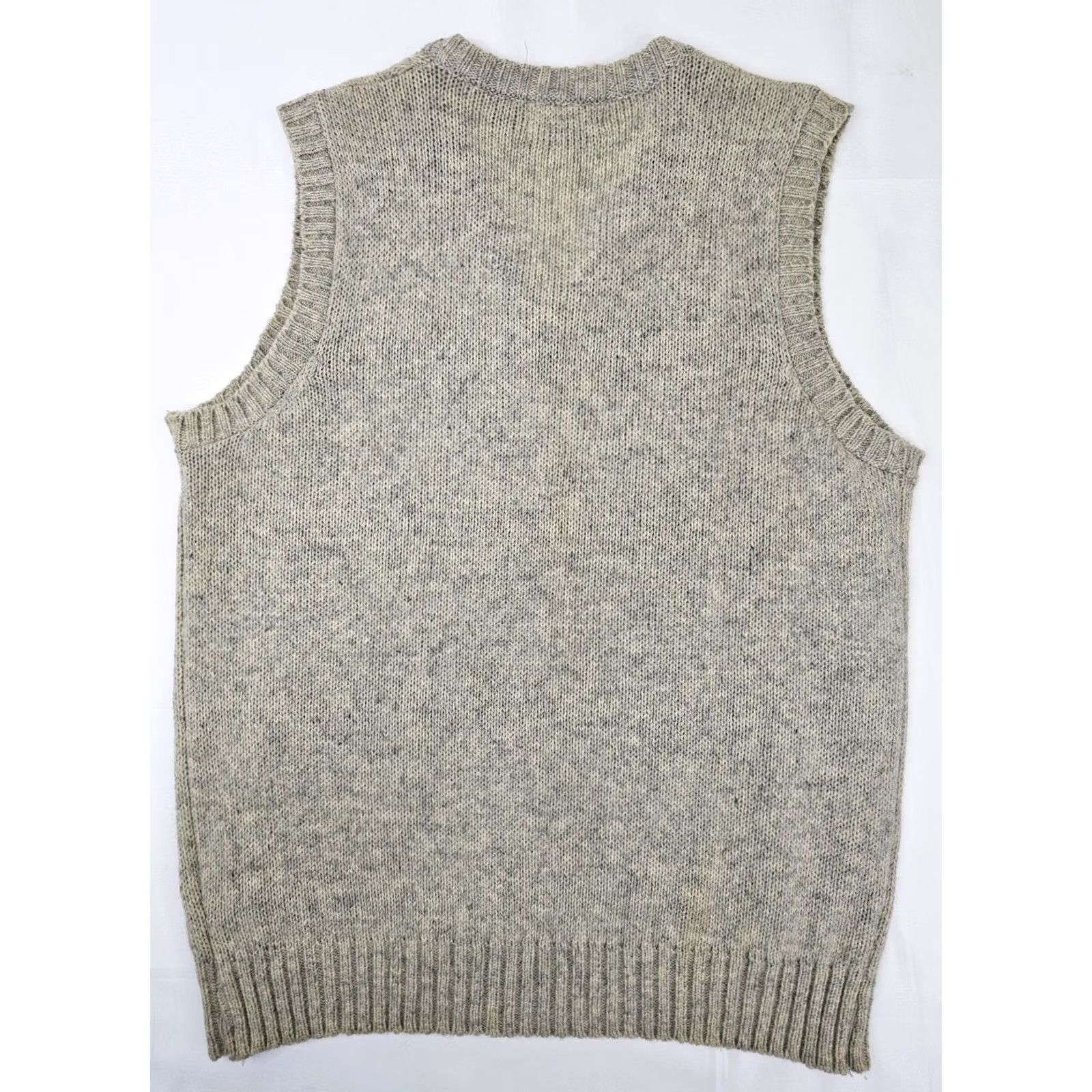 McGregor VINTAGE McGregor Sweater Vest Men L Wool Blend Cable Knit Tan 80s Preppy University Mens Size US L / EU 52-54 / 3 - 6 Thumbnail