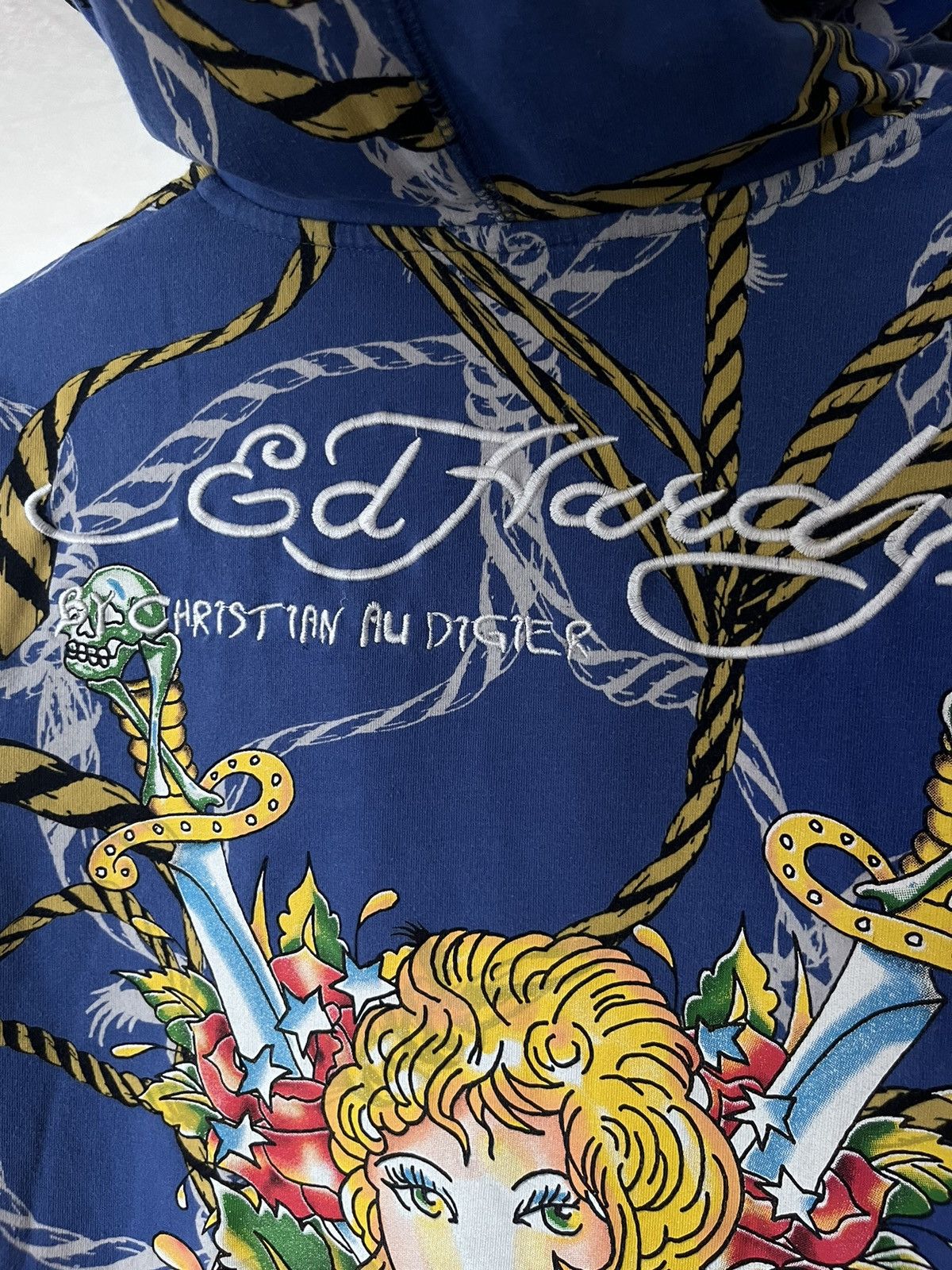 Ed Hardy Vintage Ed Hardy Christian Audigier Zip Hoodie Overall Print Size L / US 10 / IT 46 - 5 Thumbnail