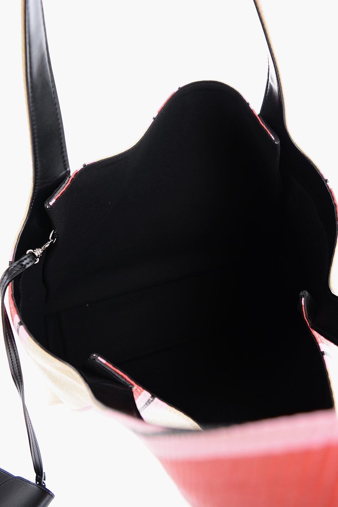 Stella McCartney og1mm0824 Size: OS / Striped Raffia Tote Bag in Multicolor Size ONE SIZE - 5 Thumbnail