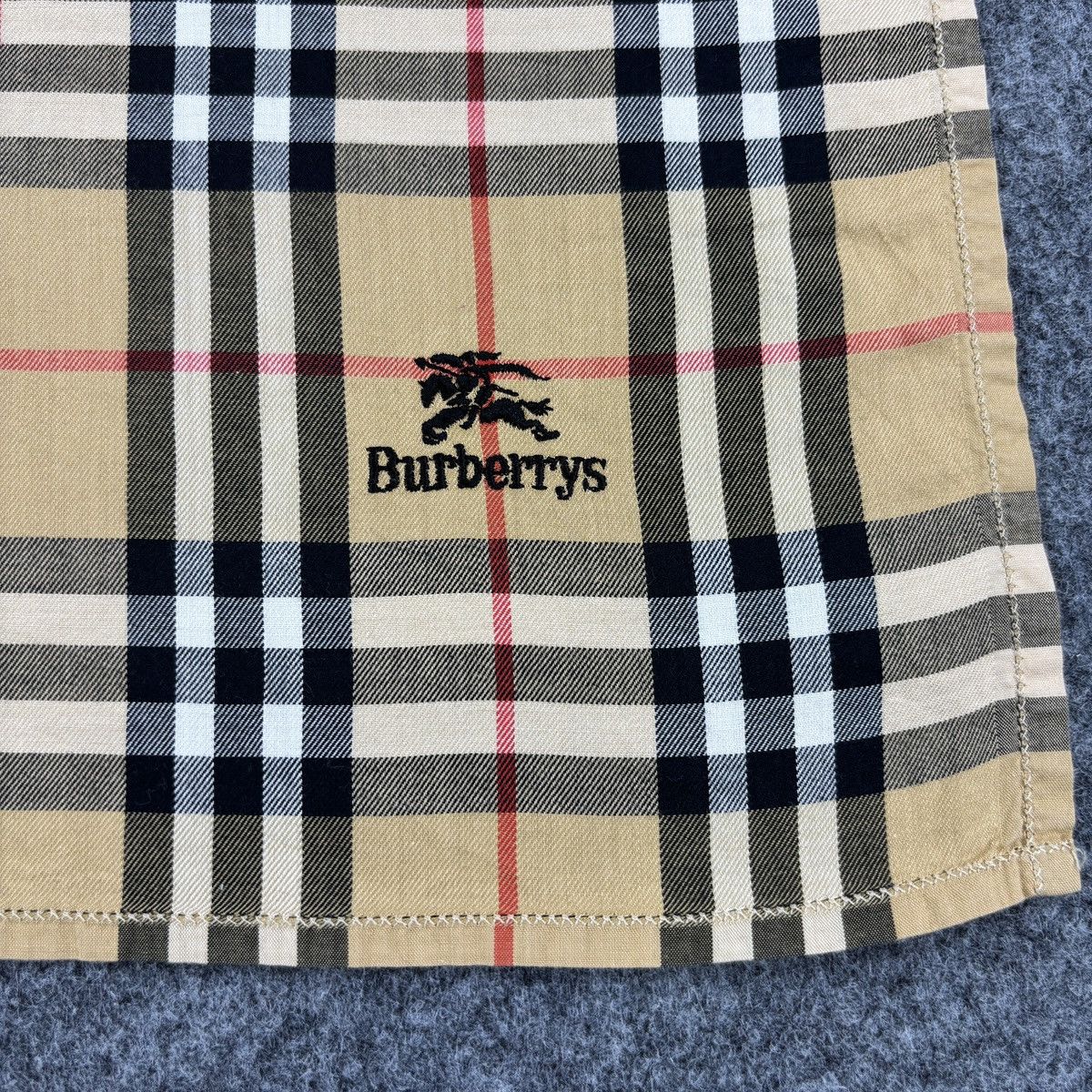Burberry × Vintage Handkerchief # E026 # Bandana # Neckerchief Size ONE SIZE - 3 Thumbnail