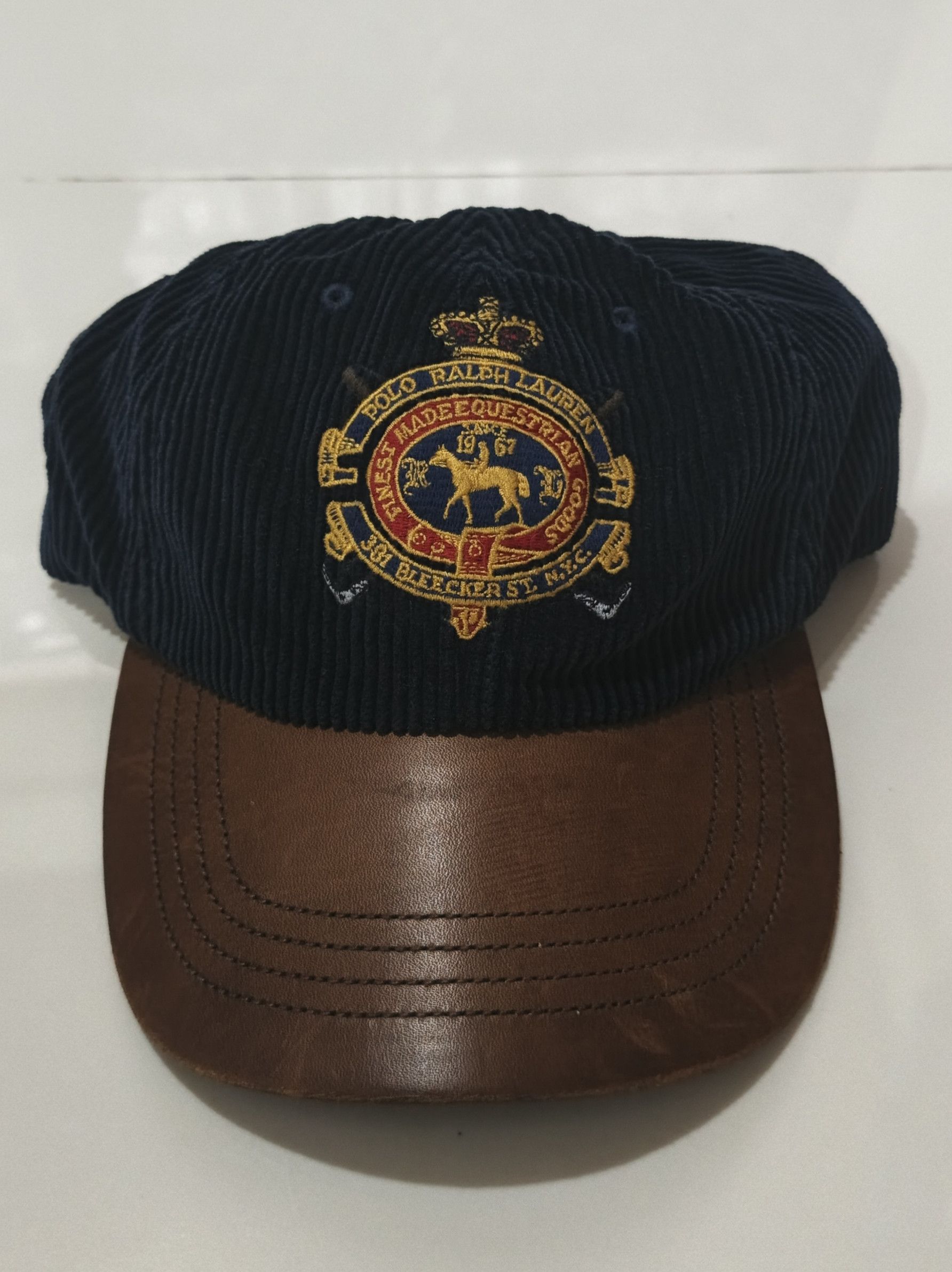 Polo Ralph Lauren Rare vintage rl cords leather bill cap Size ONE SIZE - 1 Thumbnail