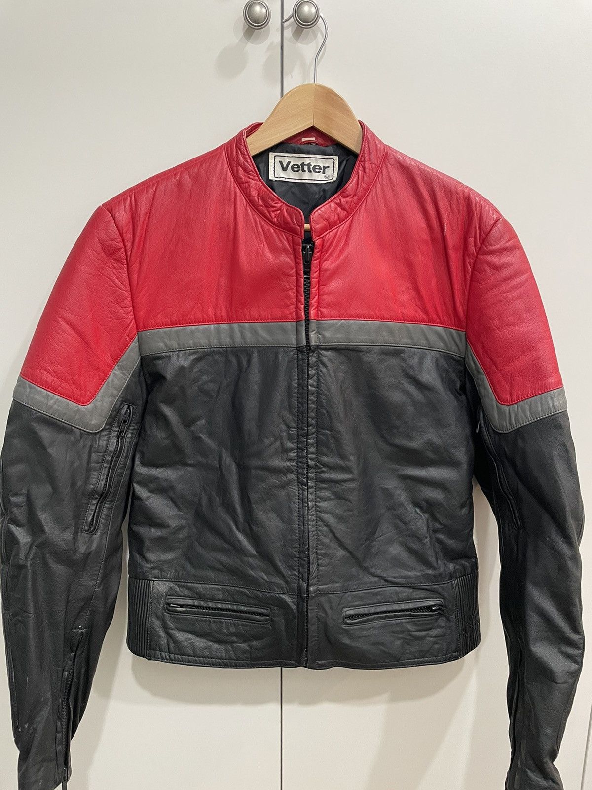 Vintage Leather Moto Jacket