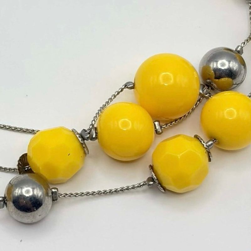 Other Yellow Beaded Layered Necklace Size ONE SIZE - 2 Thumbnail