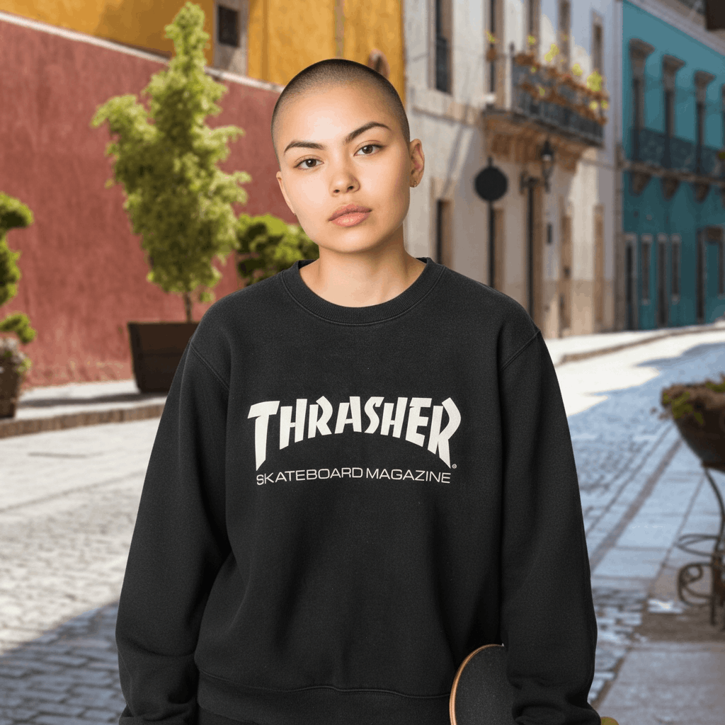 Thrasher Vintage 90's TRASHER Skateboard Magazine Jumper Sweatshirt Size S / US 4 / IT 40 - 3 Thumbnail