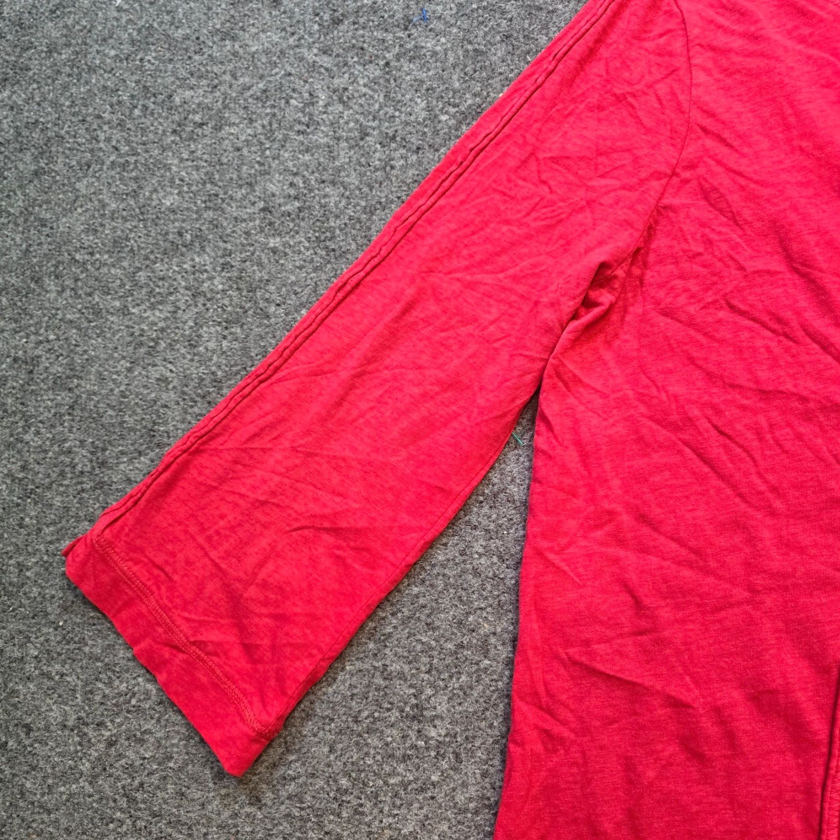 Soft Surroundings Soft Surroundings Top Womens Red Buttons Boat Neck Long Sleeve Casual Knit Pullover Shirt Size M - Regular Fit, Red, Cotton, 90s? Size M / US 6-8 / IT 42-44 - 4 Thumbnail