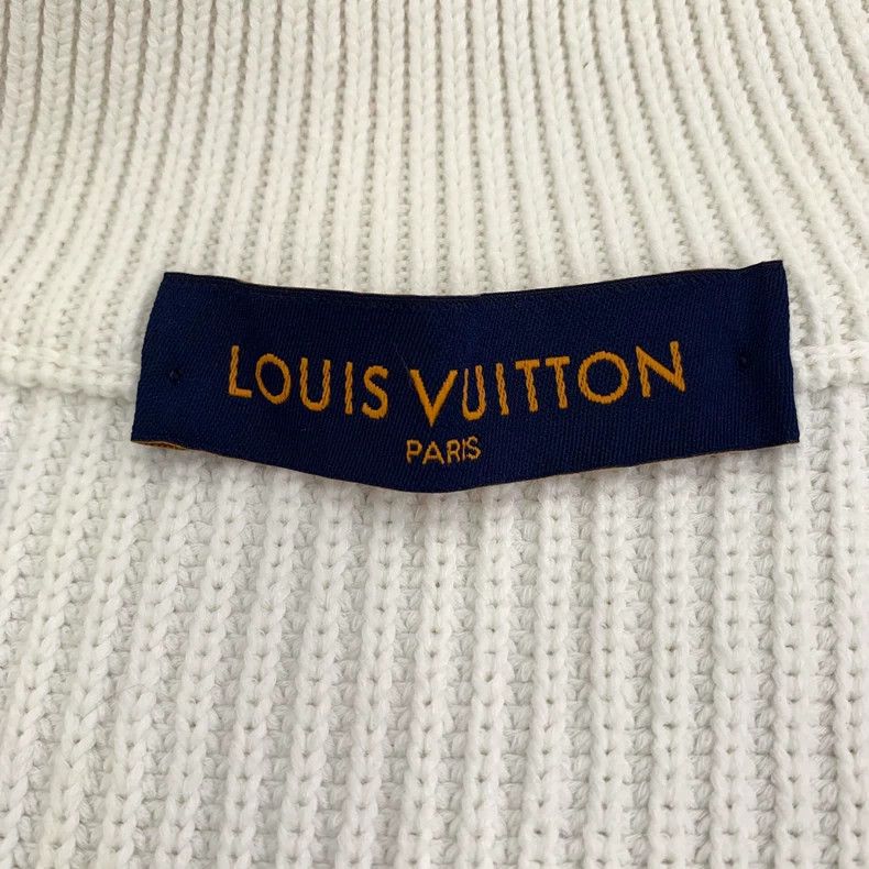 Louis Vuitton Louis Vuitton White logo embroidered semi-zippered cotton Size US S / EU 44-46 / 1 - 5 Thumbnail