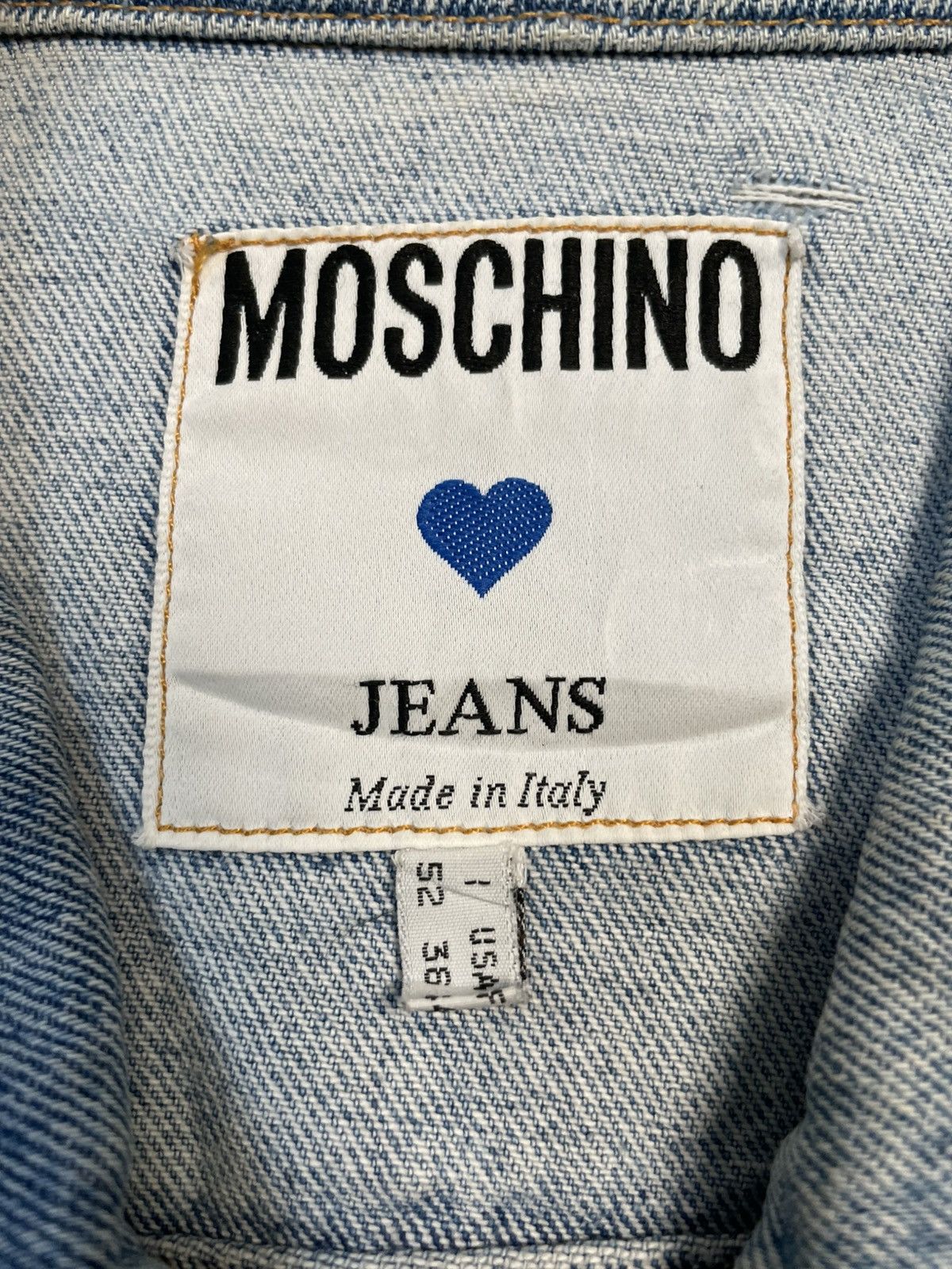 Moschino Moschino Vintage Luxury Denim Jacket Size US L / EU 52-54 / 3 - 9 Thumbnail