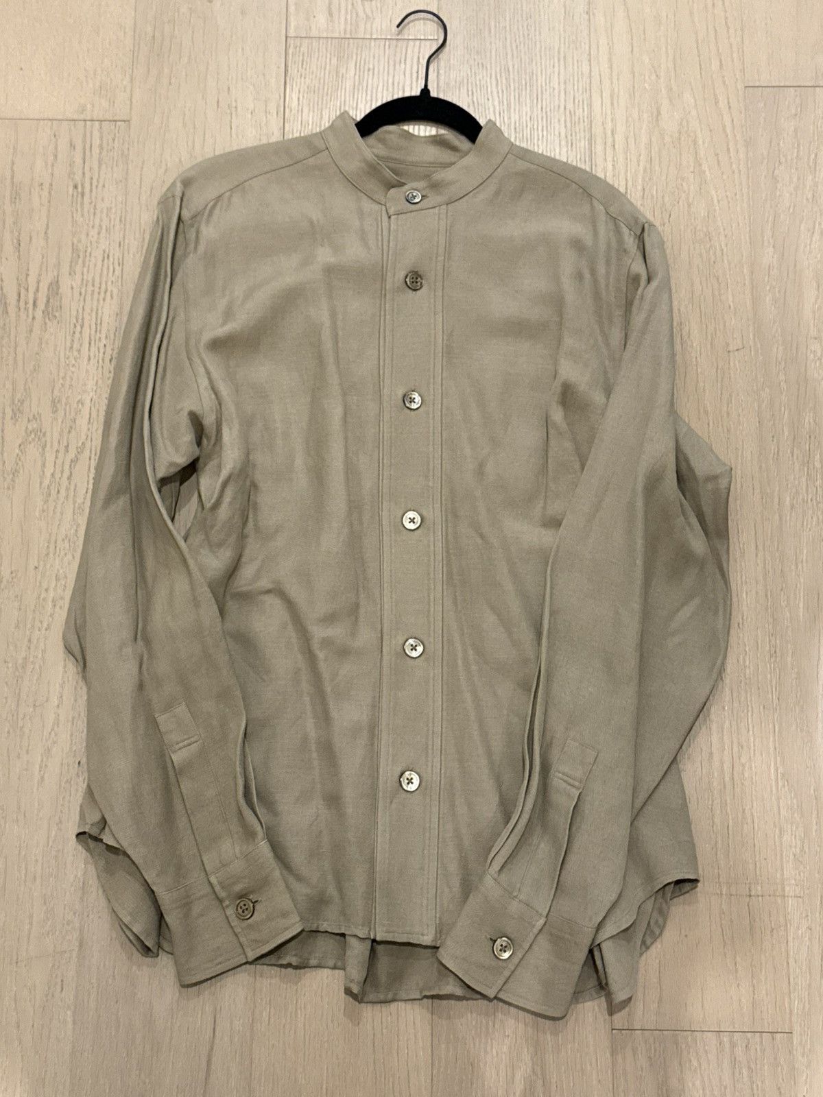IKIJI IKIJI - oversize stand collar shirt jacket Size US L / EU 52-54 / 3 - 1 Thumbnail