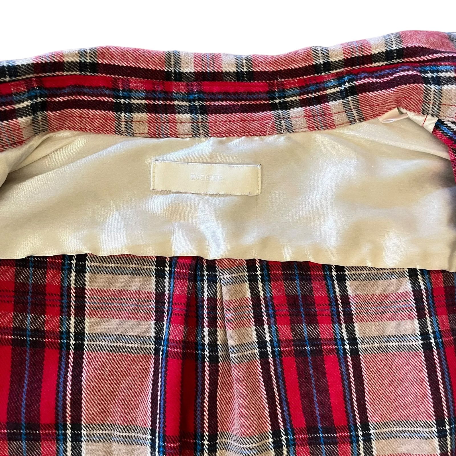 Diesel Diesel Red Plaid Check Cotton Button-Down Flannel Shirt Size US L / EU 52-54 / 3 - 3 Thumbnail
