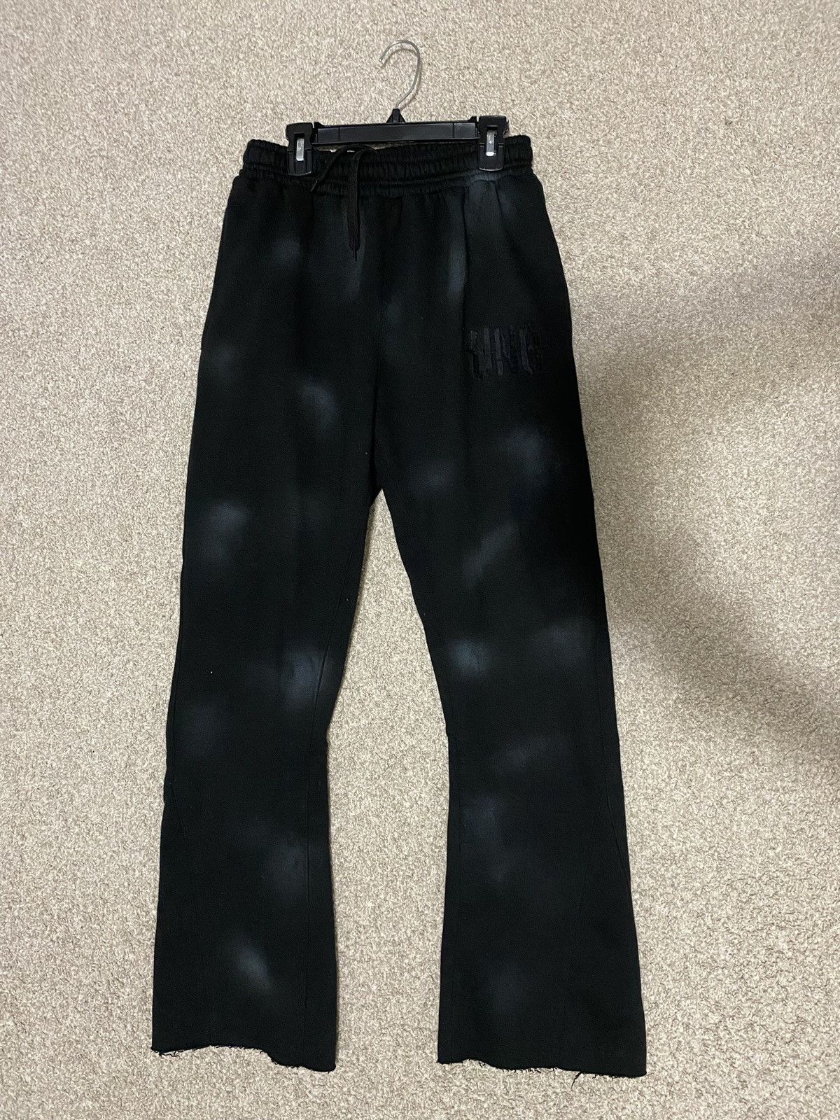 Other Black Faded Flare Pants Uno Clothing Size US 30 / EU 46 - 1 Thumbnail