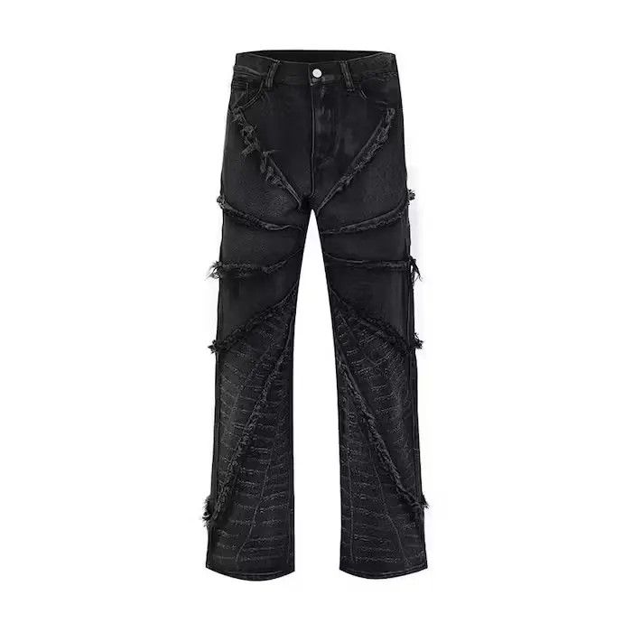 Japanese Brand × Jean Vintage Raw Edge Heavy Rare Jeans Size US 30 / EU 46 - 2 Thumbnail
