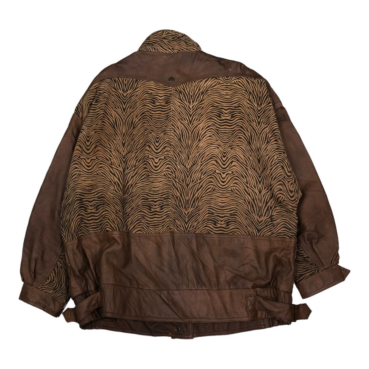Japanese Brand 🔥VINTAGE BIKER LEATHER JACKET ECHT LEDER ISSEY MIYAKE Size US M / EU 48-50 / 2 - 2 Thumbnail