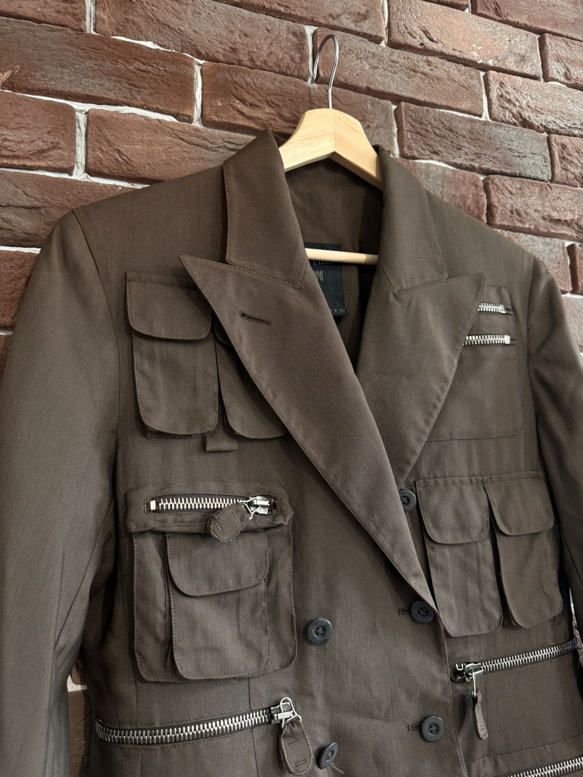 Jean Paul Gaultier 90s Archive Jean Paul Gaultier Multipocket Cargo blazer Size M / US 6-8 / IT 42-44 - 4 Thumbnail
