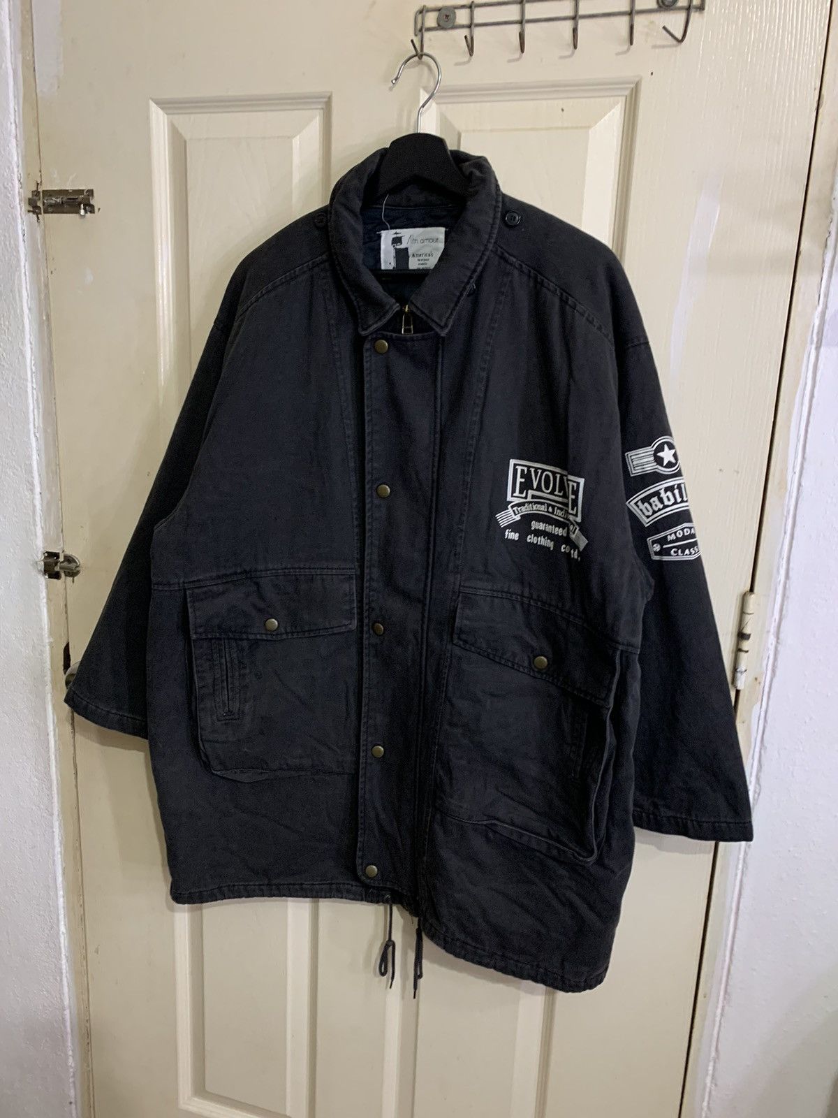 Japanese Brand Vintage Am AmourJapan Fun City Sound Cyberpunk Black Denim Size US L / EU 52-54 / 3 - 7 Thumbnail