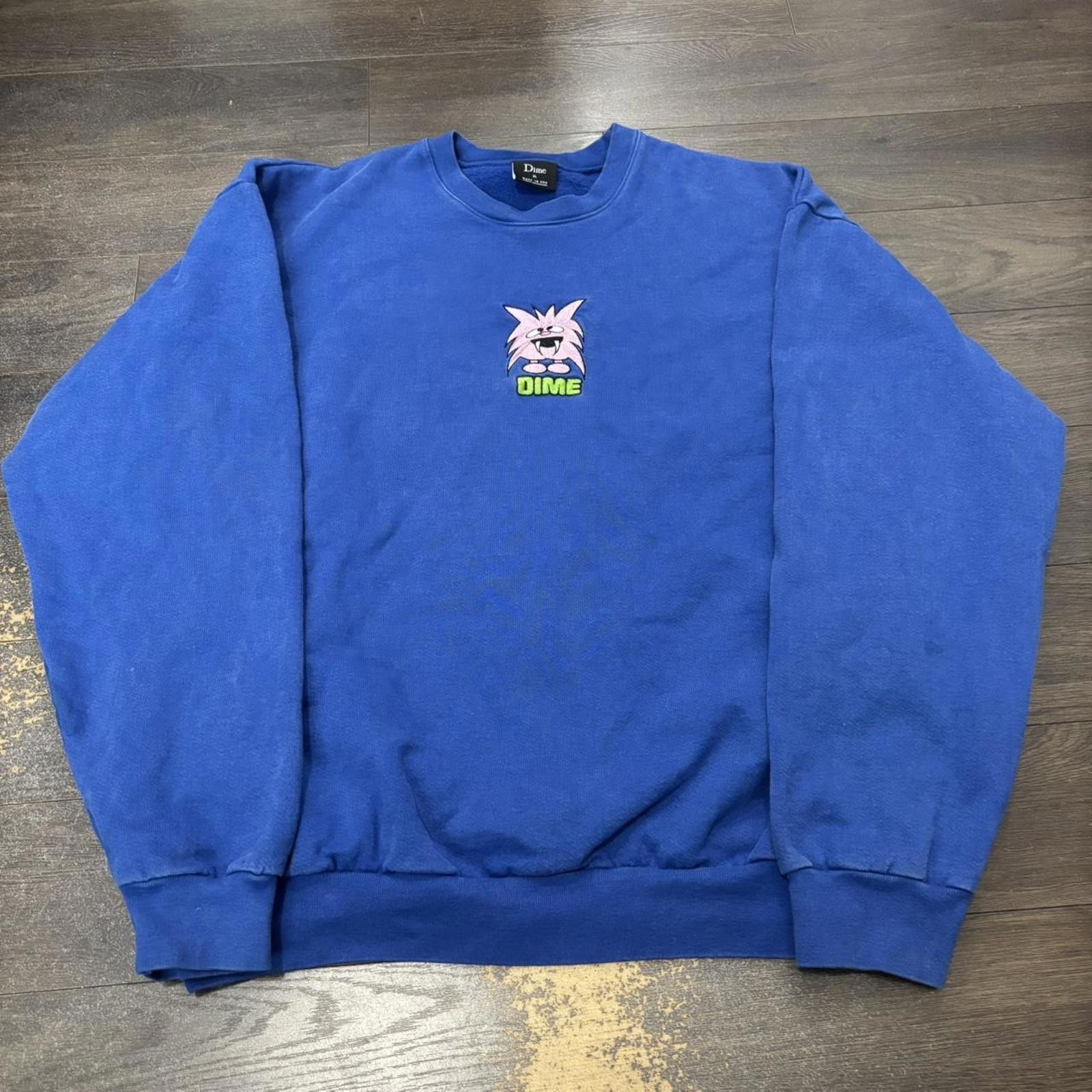 Dime dime embroidered heavy crewneck sweatshirt XL Size US XL / EU 56 / 4 - 3 Thumbnail