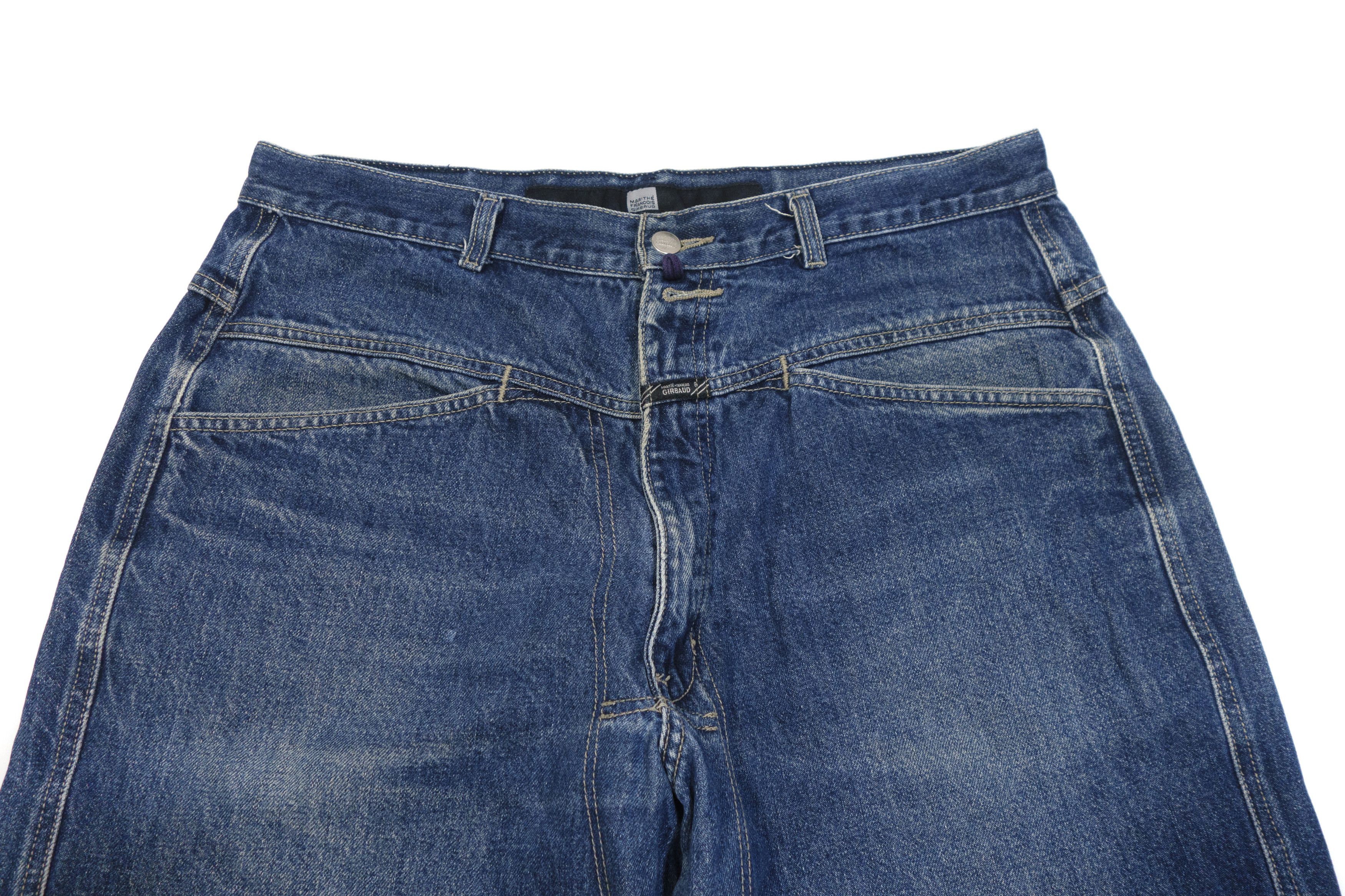 Marithe + Francois Girbaud Y2K Baggy X-Pocket Raw Hem Work Jeans 00s Vintage Size US 36 / EU 52 - 3 Thumbnail