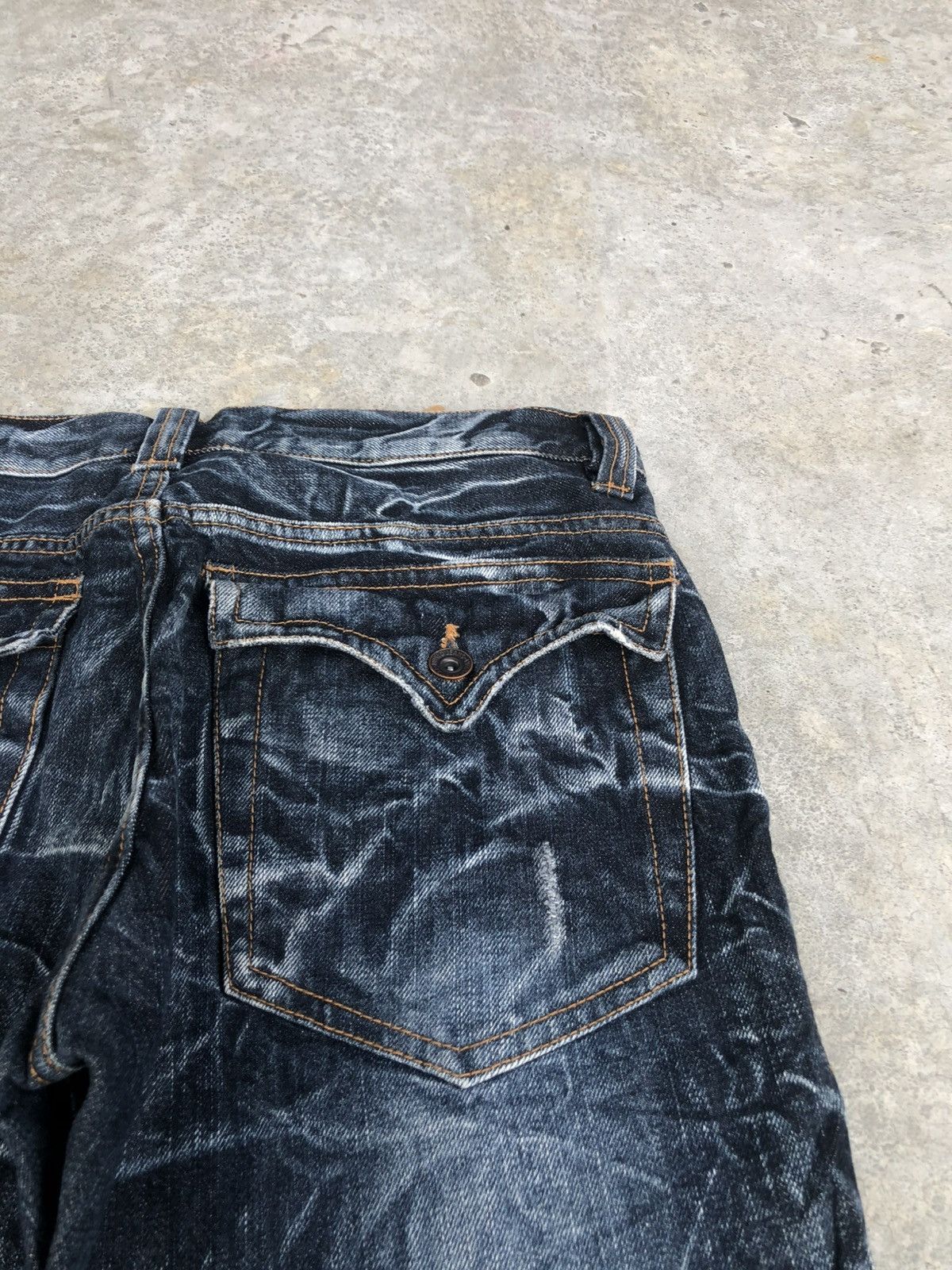 If Six Was Nine Japanese Nylaus Flared Jeans Distressed Jeans Size US 30 / EU 46 - 17 Thumbnail