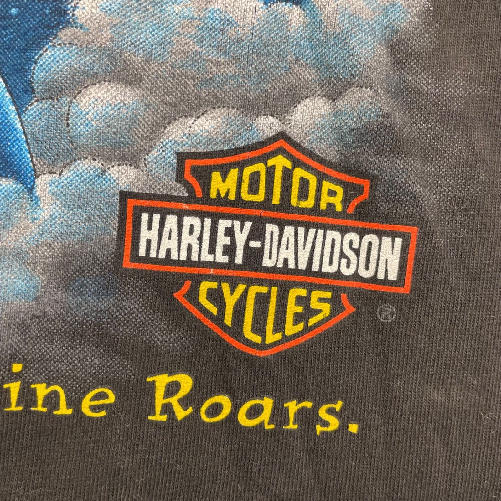 Harley Davidson VTG 1996 Harley Davidson Hark! Engine Roars Single Stitch T- Size US S / EU 44-46 / 1 - 5 Thumbnail
