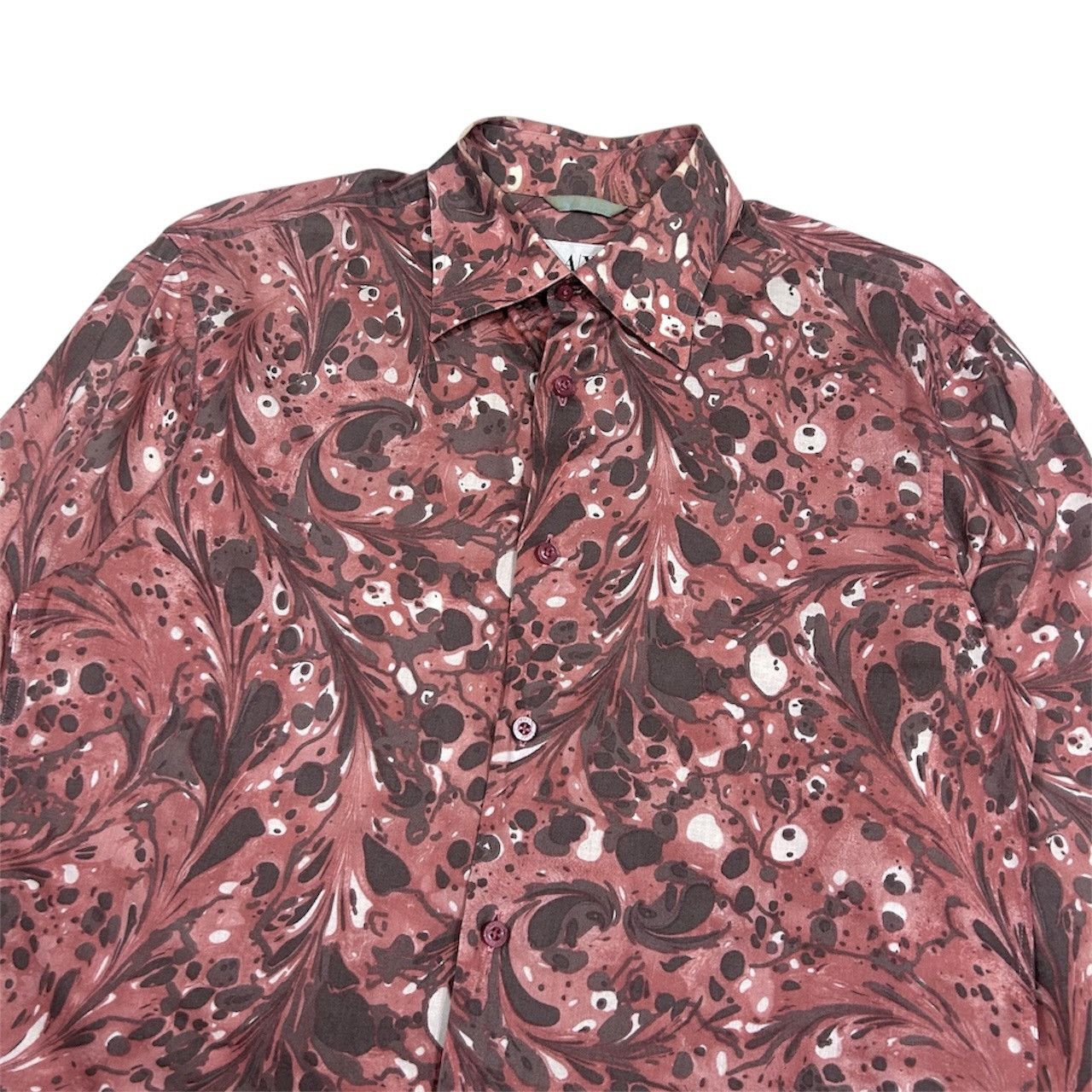Armani Exchange Armani Exchange Red Fluid Art Button Up Longsleeves Shirt Size US S / EU 44-46 / 1 - 7 Thumbnail