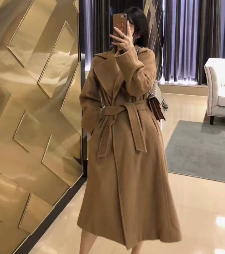 Max Mara Max Mara Brown cashmere lapel belted coat in ludmilla Size XS / US 0-2 / IT 36-38 - 9 Thumbnail