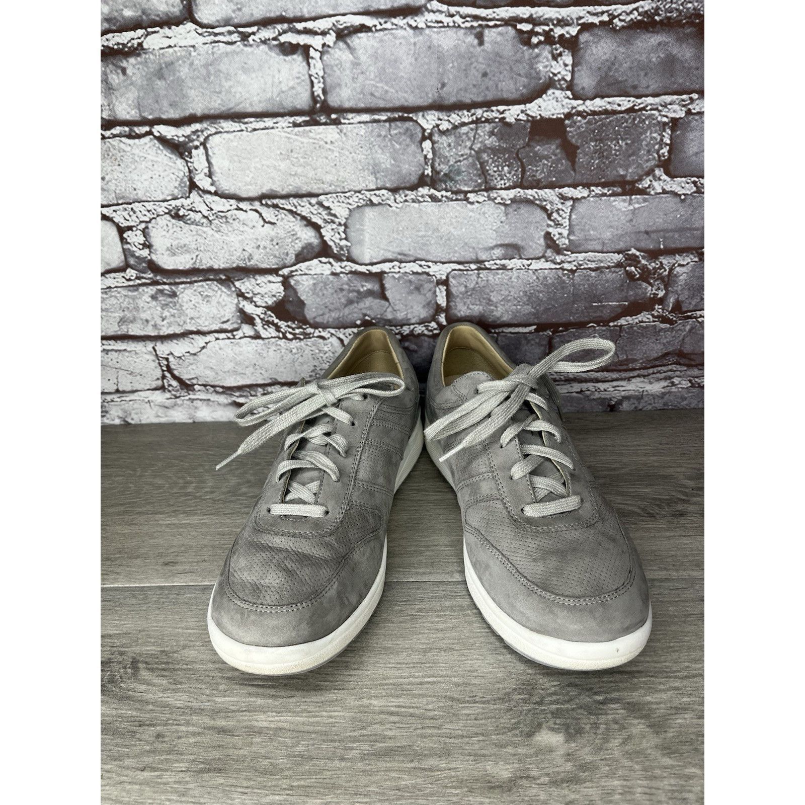 Mephisto Mephisto Rebeca Perf Runoff Gray Leather White Comfort Shoes Size US 9.5 / IT 39.5 - 4 Thumbnail