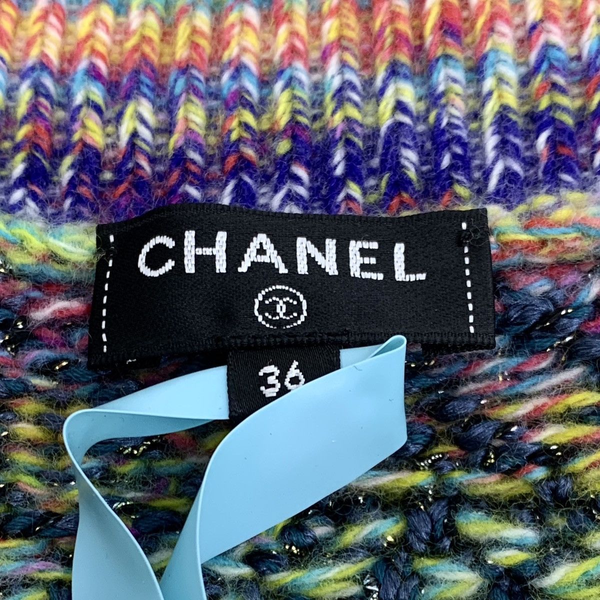 Chanel Chanel Colorful Houndstooth Wool Woven Tank Top K26WX Size XS / US 0-2 / IT 36-38 - 5 Thumbnail